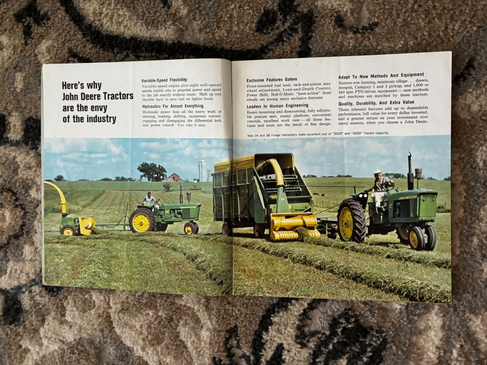 John Deere 2510 3020 4020 TRactor for 1966 Brochure DCPA26