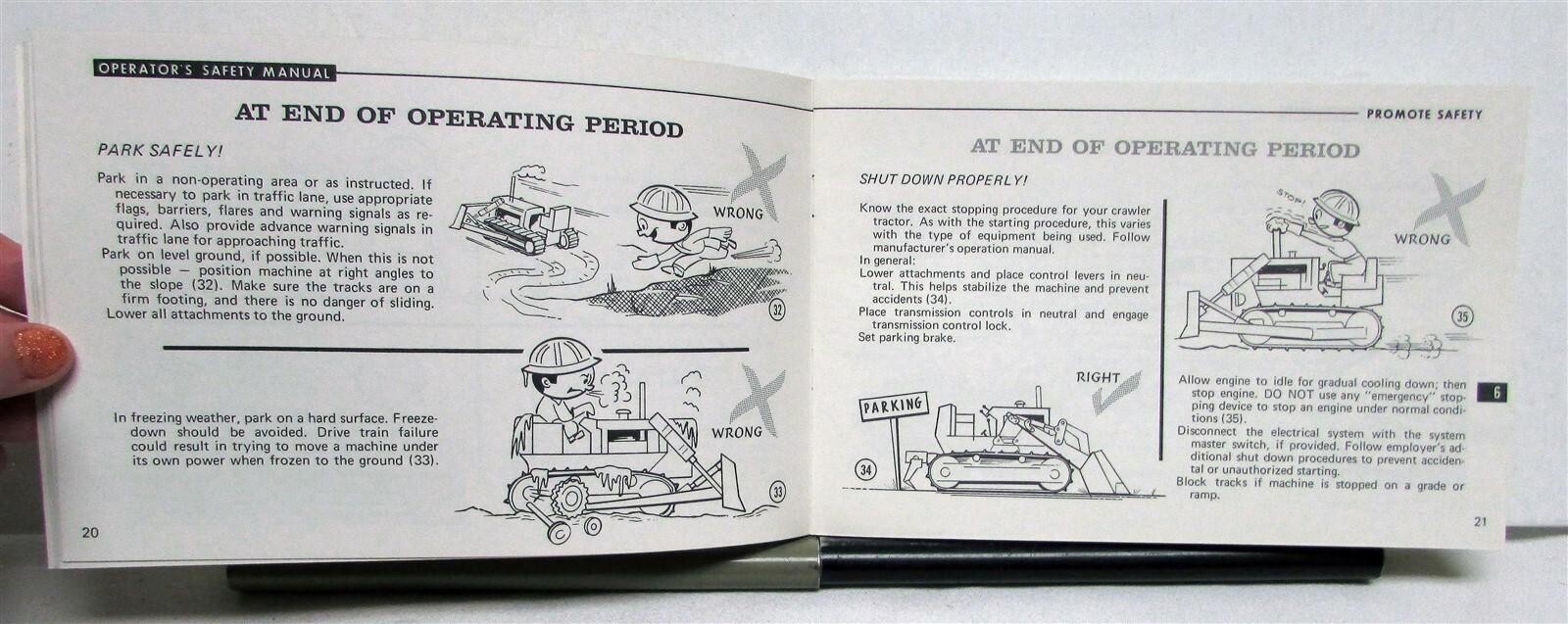 1969 CIMA Crawler Tractor Operating & Maintenance Construction Safety Manual
