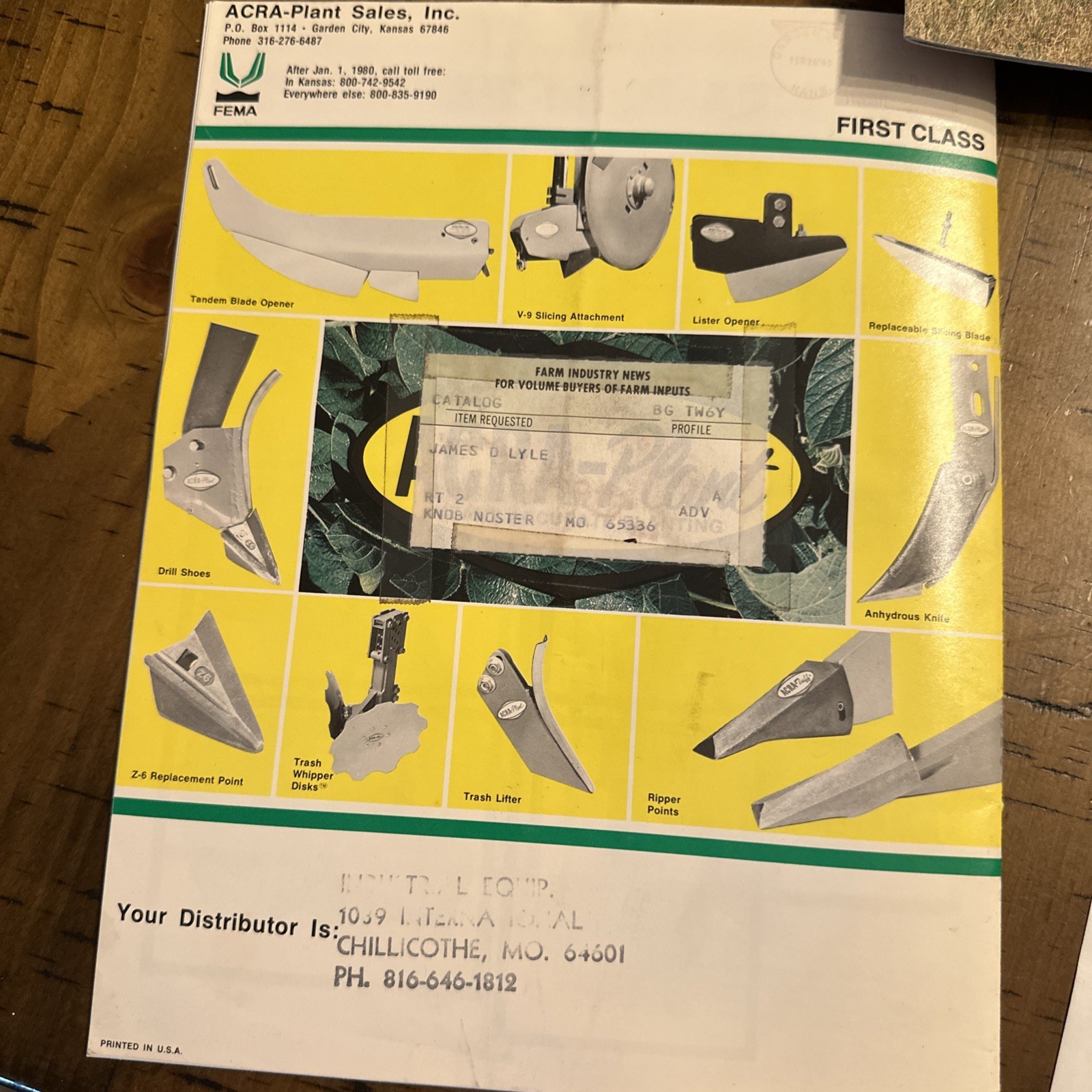 1980 ACRA-Plant Catalog With Price Sheet, Form 176-79