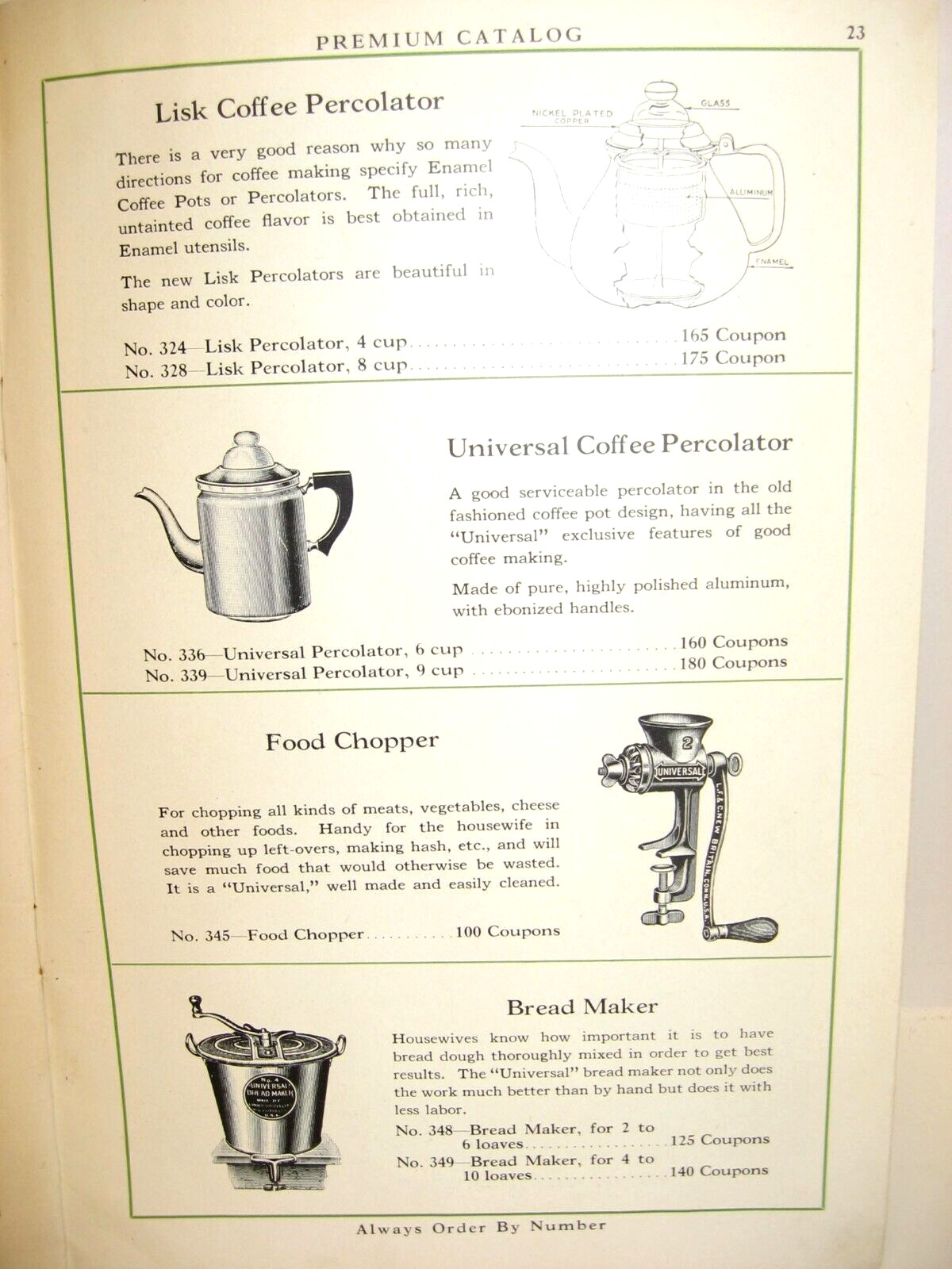 1924 Larrowe Milling Co PREMIUM CATALOG, Detroit, Michigan