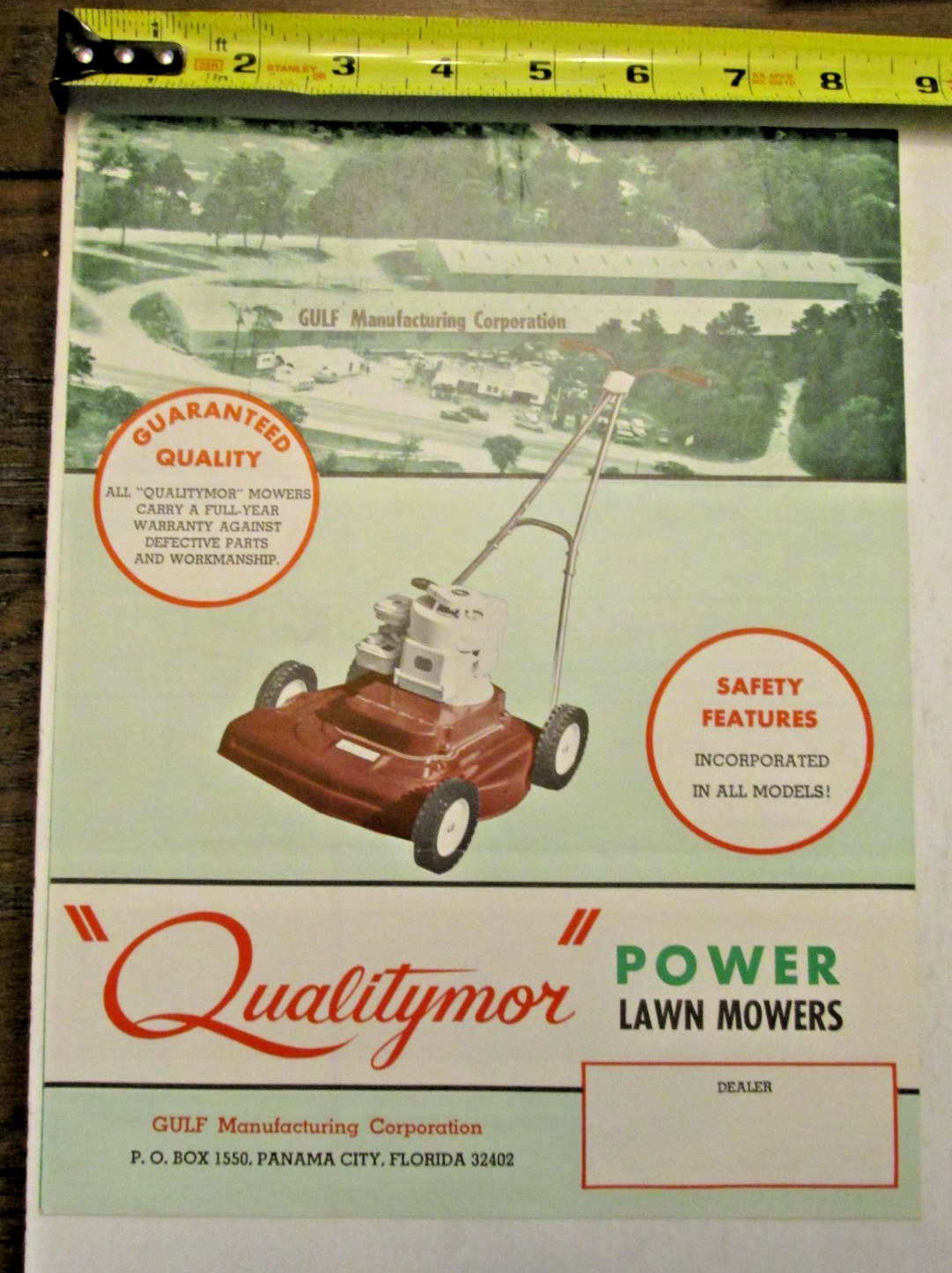 VTG Gulf Qualitymor Power Lawn Mowers Sales Brochure 2p