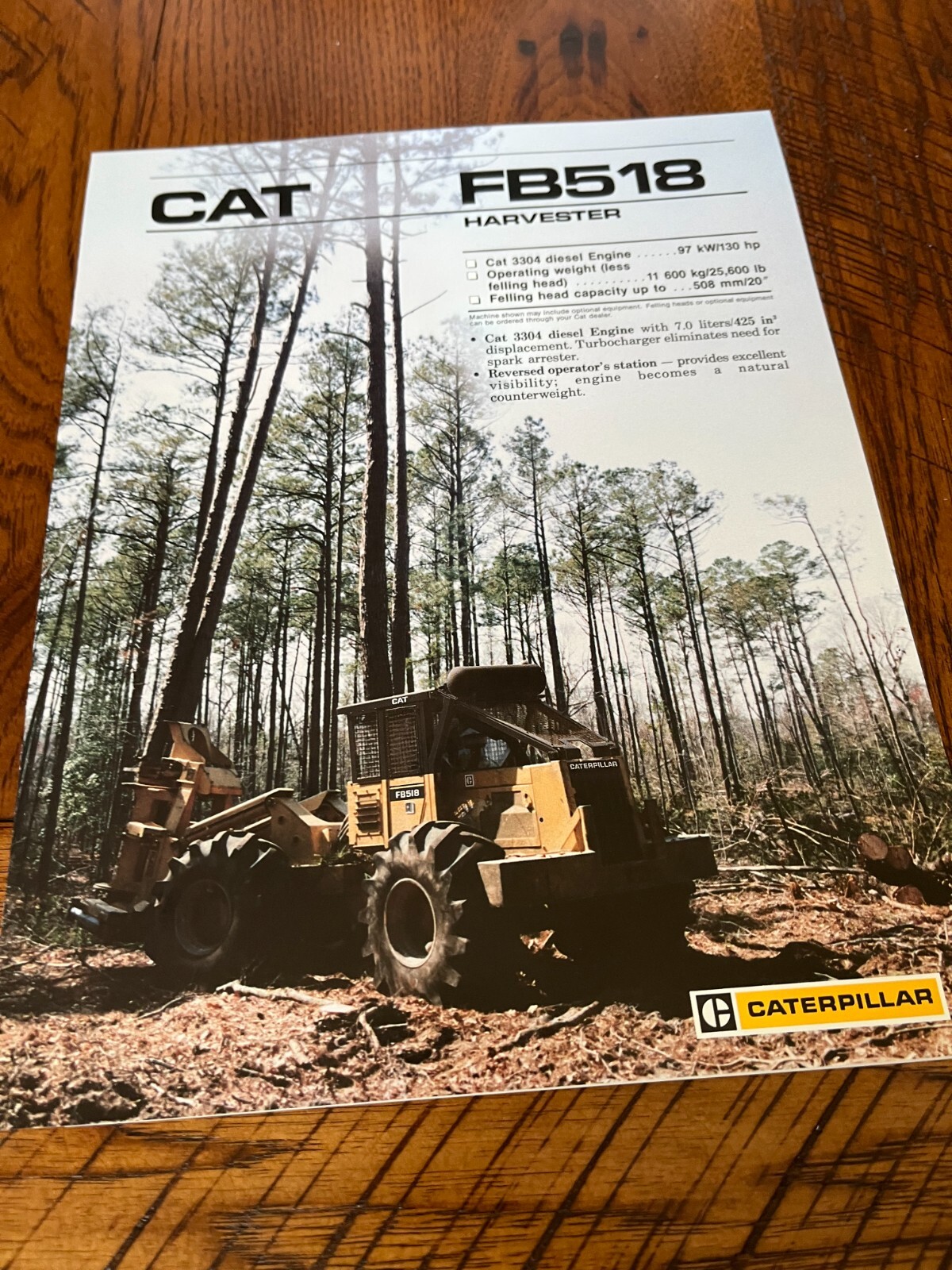 Caterpillar CAT FB518 Feller Buncher Brochure FCCA