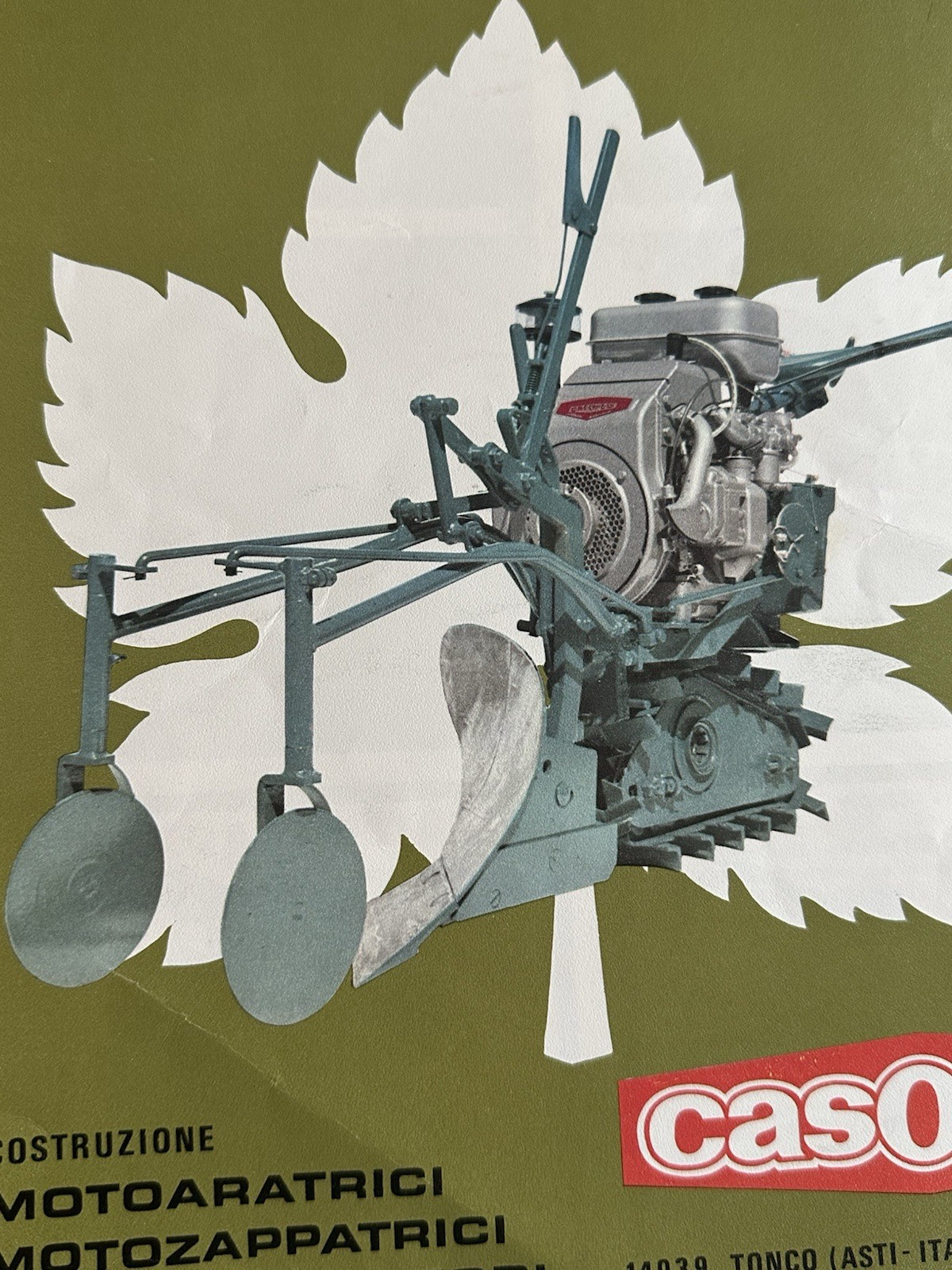Vintage Casorzo Vigneto Motoaratrice Brochure Vineyard Tractor Catalog