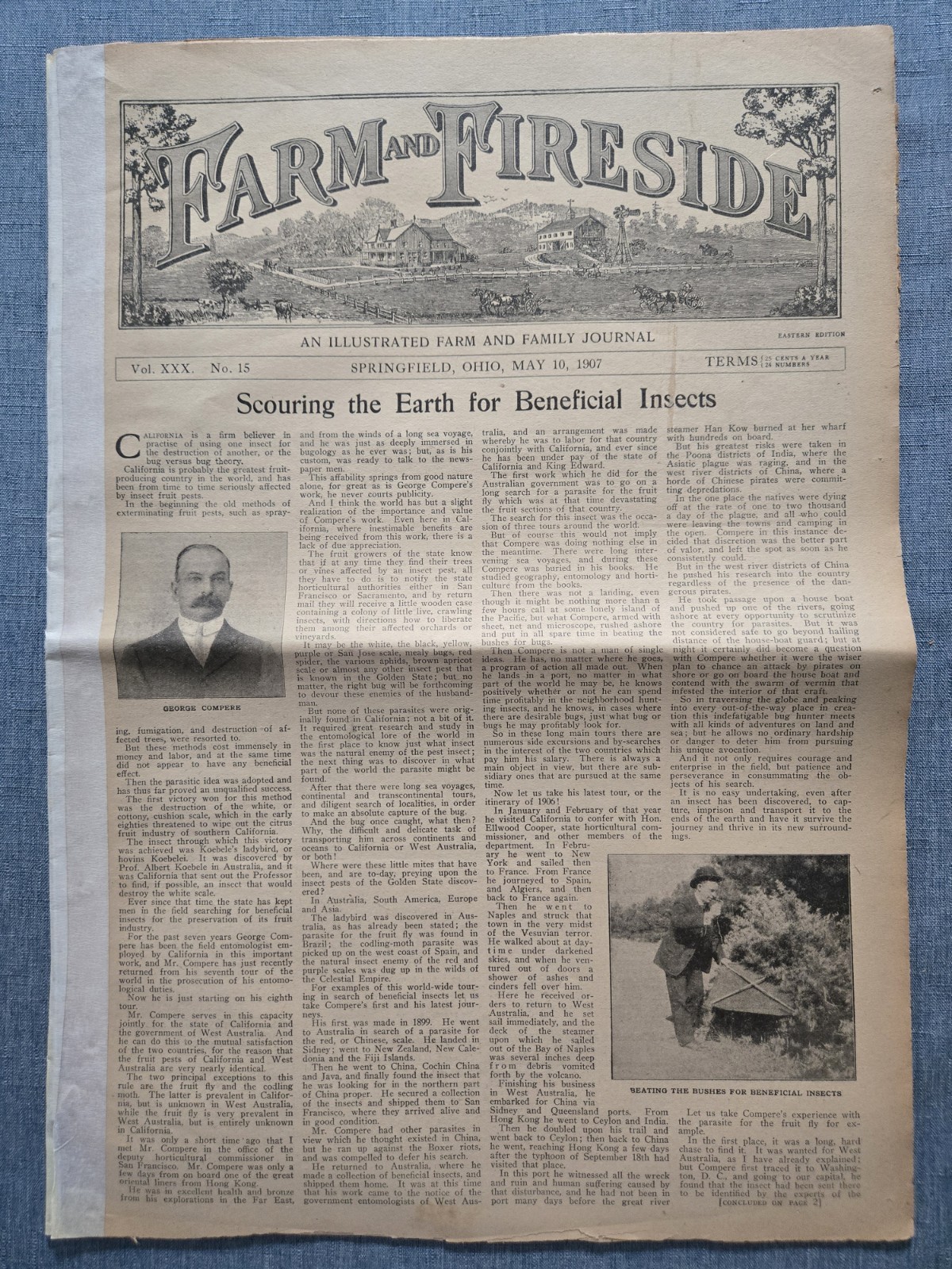 Farm & Fireside Newspaper May 10 1907 Articles News Humor Fashion Ads