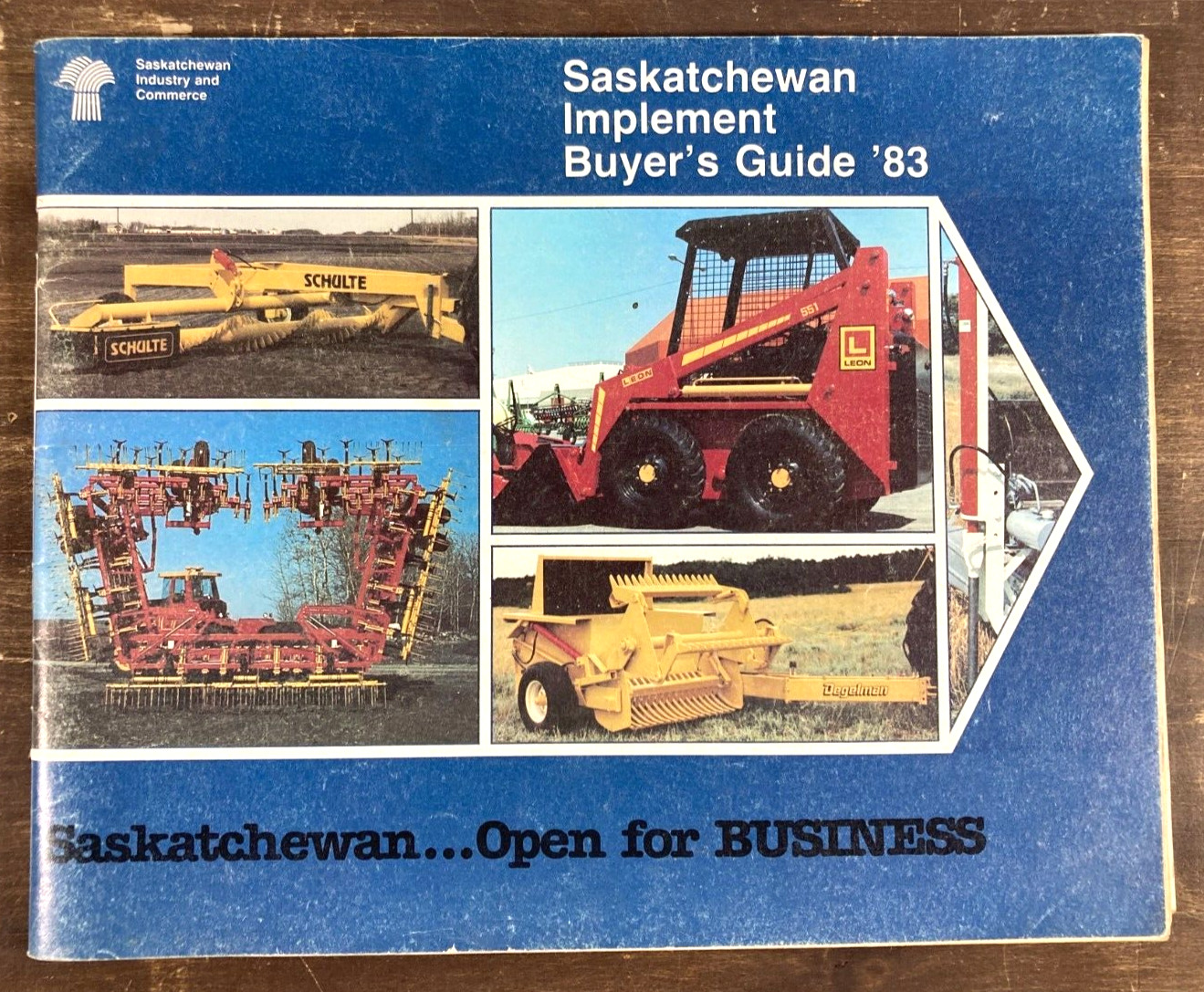 Saskatchewan Implement Buyers Guide 1983 Catalog Farm Agriculture Industrial