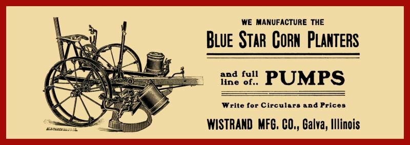 1905 Blue Star Corn Planters Sign, 12&Prime; x 36&Prime; USA STEEL XL Size – 4 POUNDS