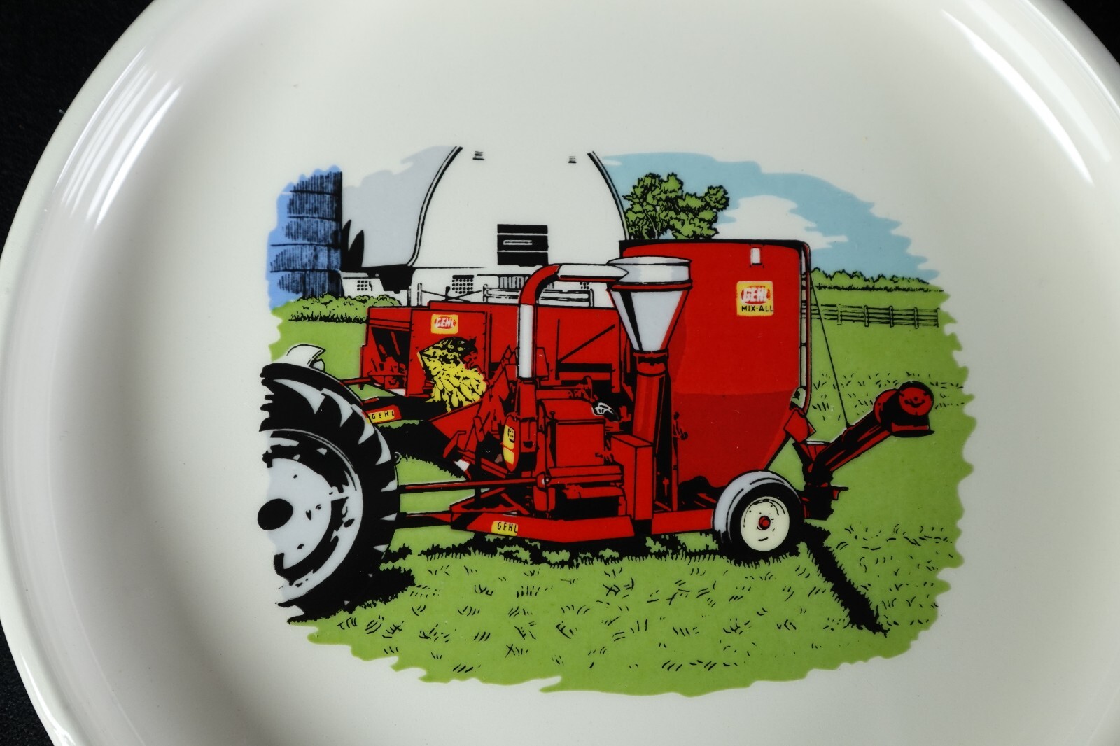 Gehl Vtg Farm Feed Mixer Advertiser Customer Premium Tray Dish For Nuts Candy