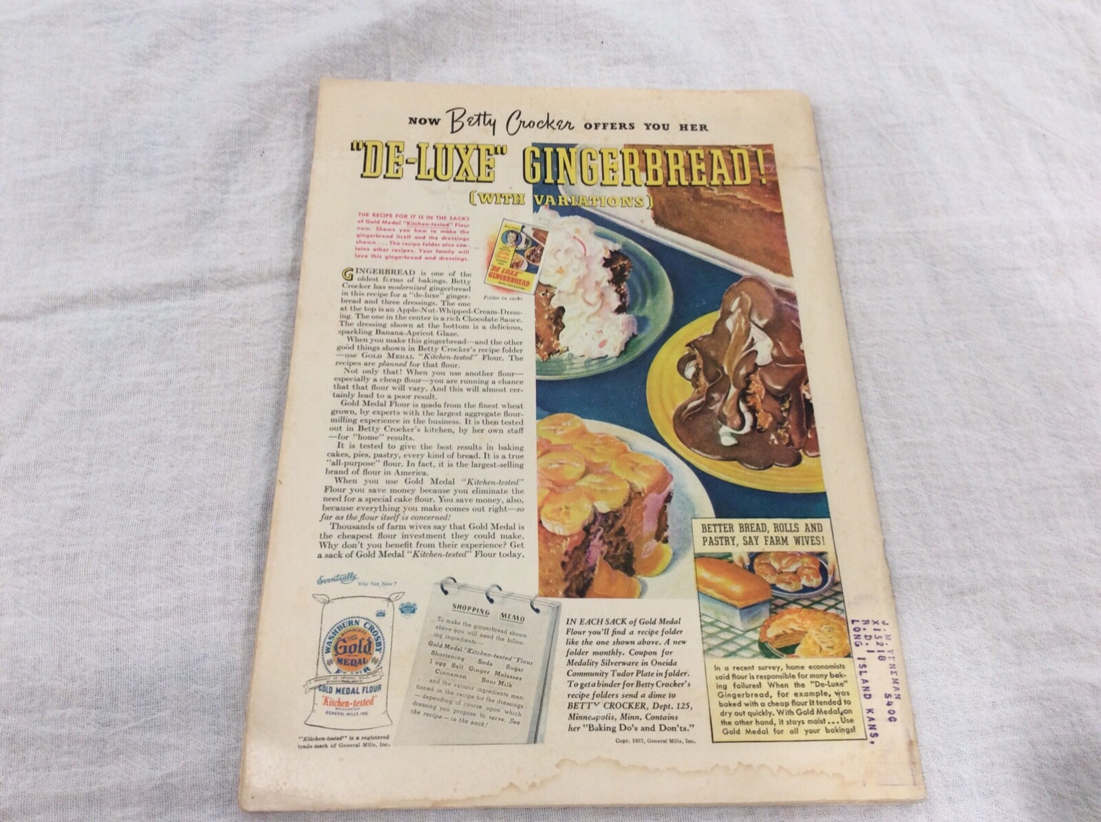 1937 Farm Journal Magazine Iowa State College Experiment Station W/Pigs Ames