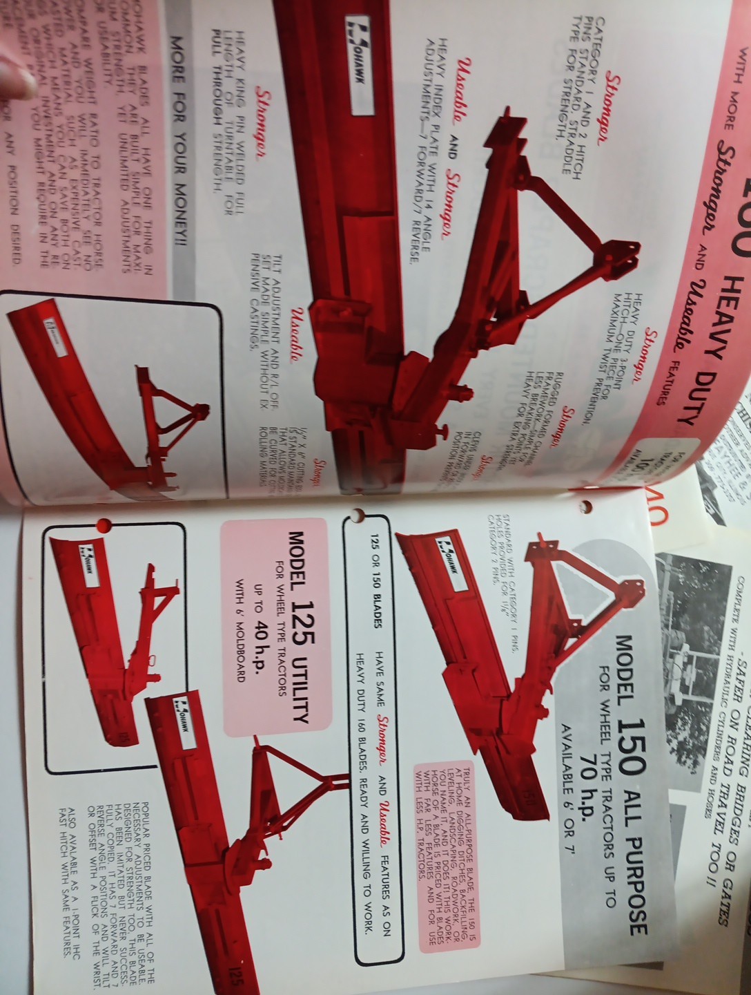 6 Mohawk Implements Spec Sheets Brochures Vintage Farming Advertising