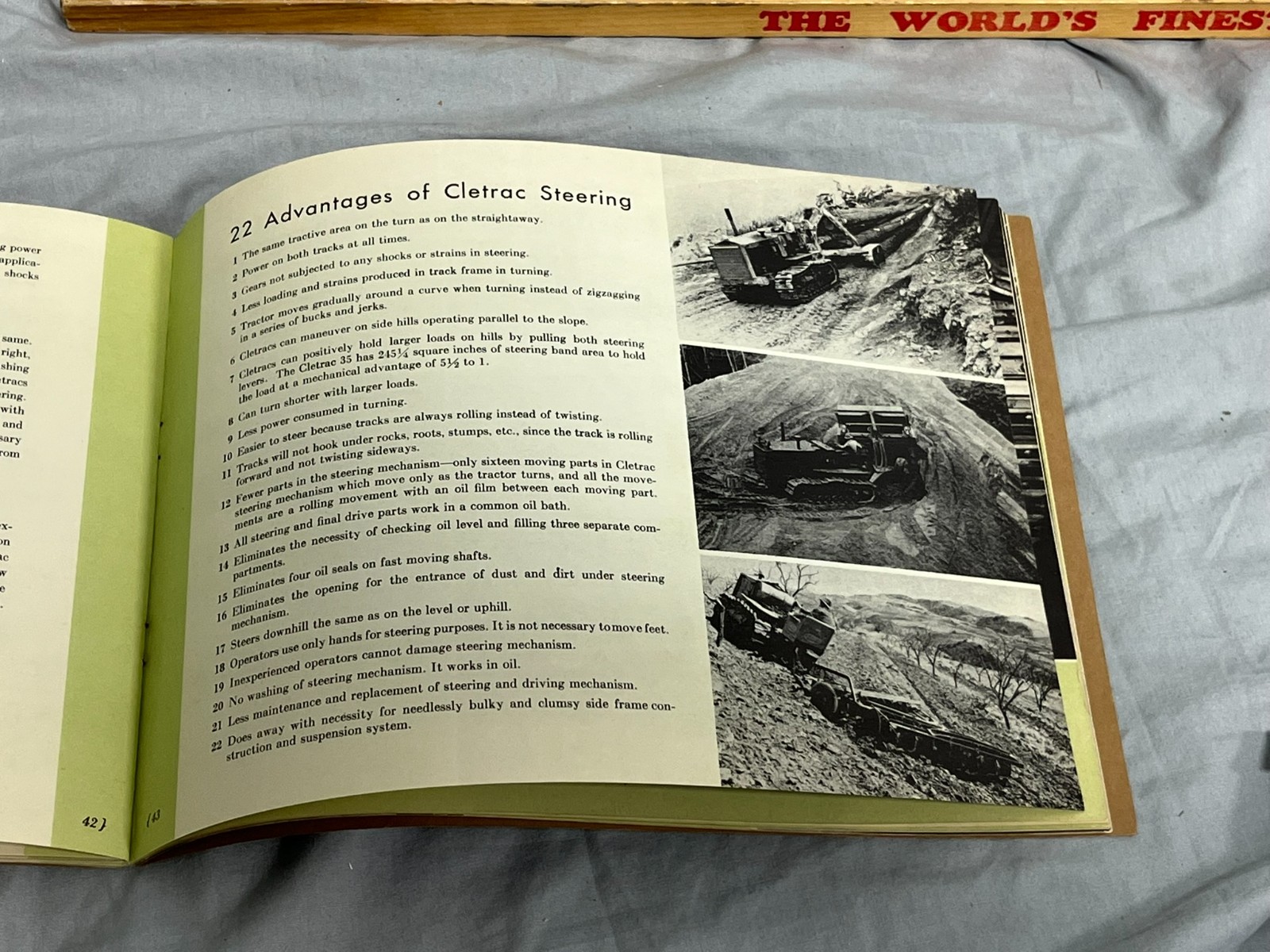 1933 CLETRAC Crawler 35 Tractor Oliver Dealer sales Brochure Catalog 56 pages