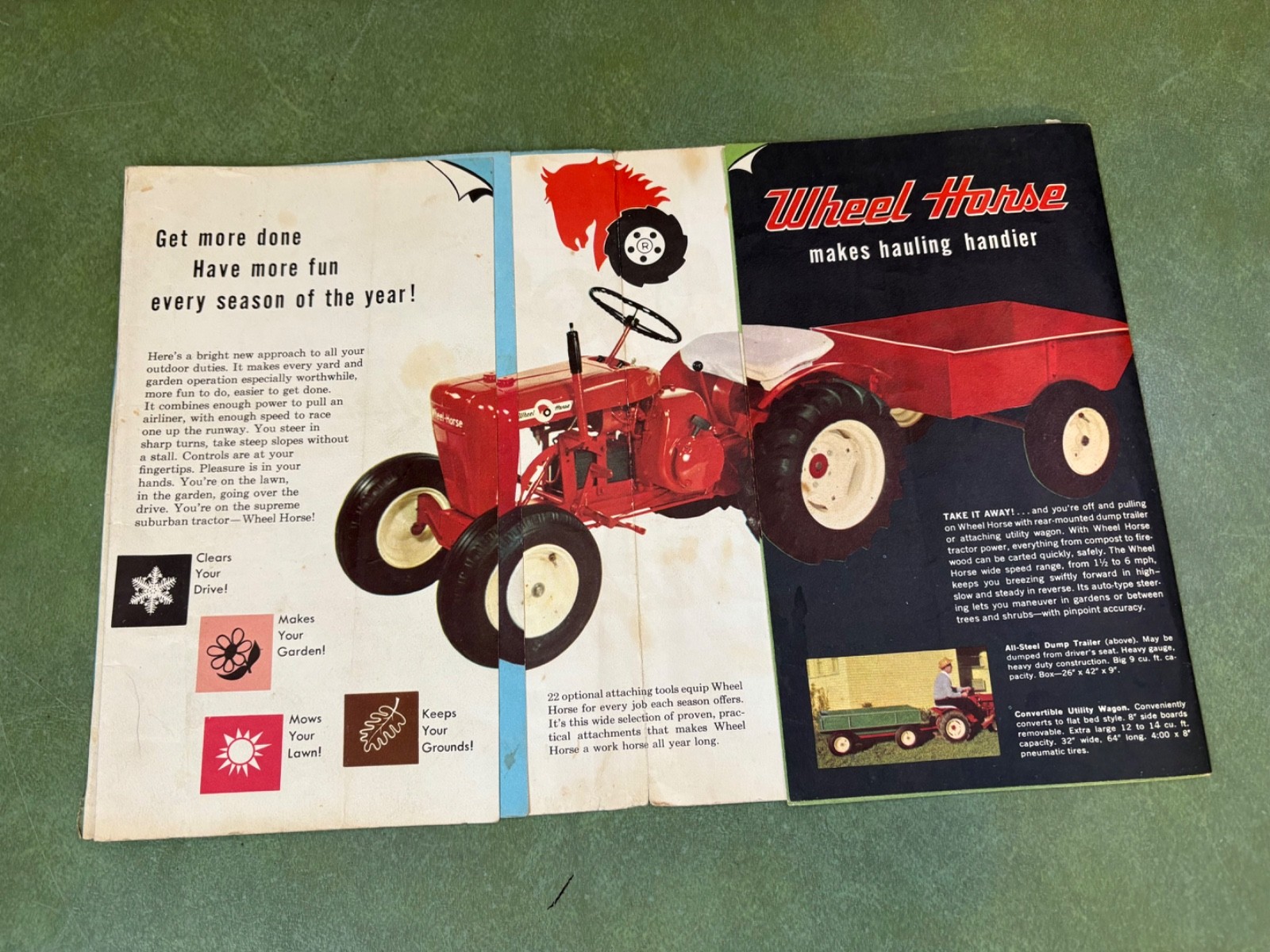 RARE 1961 Wheel horse Suburban & 701 Sales Brochure