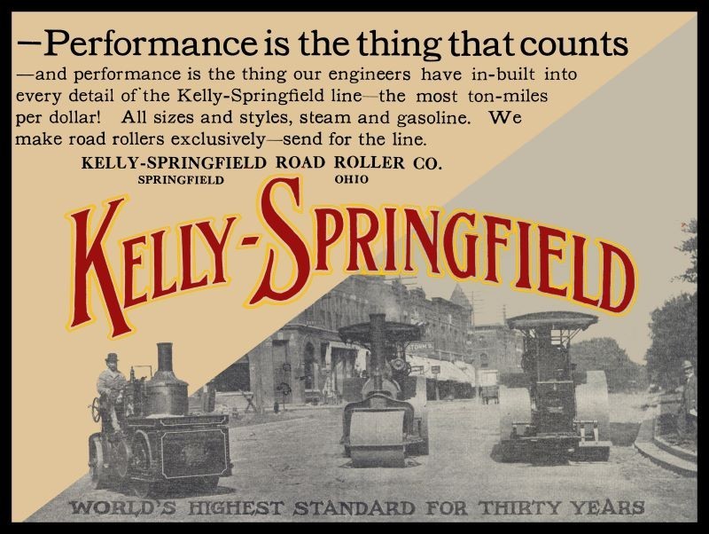1915 Kelly Springfield Road Roller, OhiO NEW Metal Sign 18×24&Prime; USA STEEL