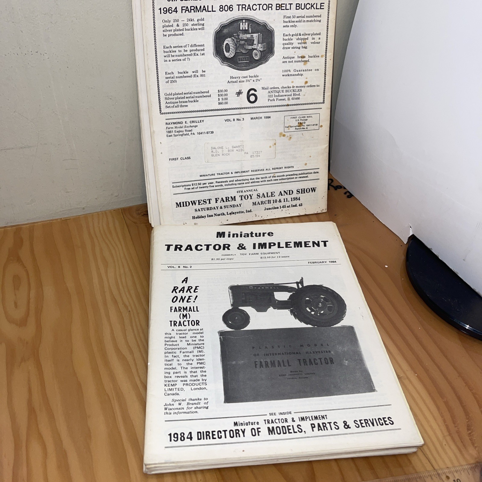 Vintage Miniature Tractor & Implement Magazine Lot Of 12 June 1983 To May 1984