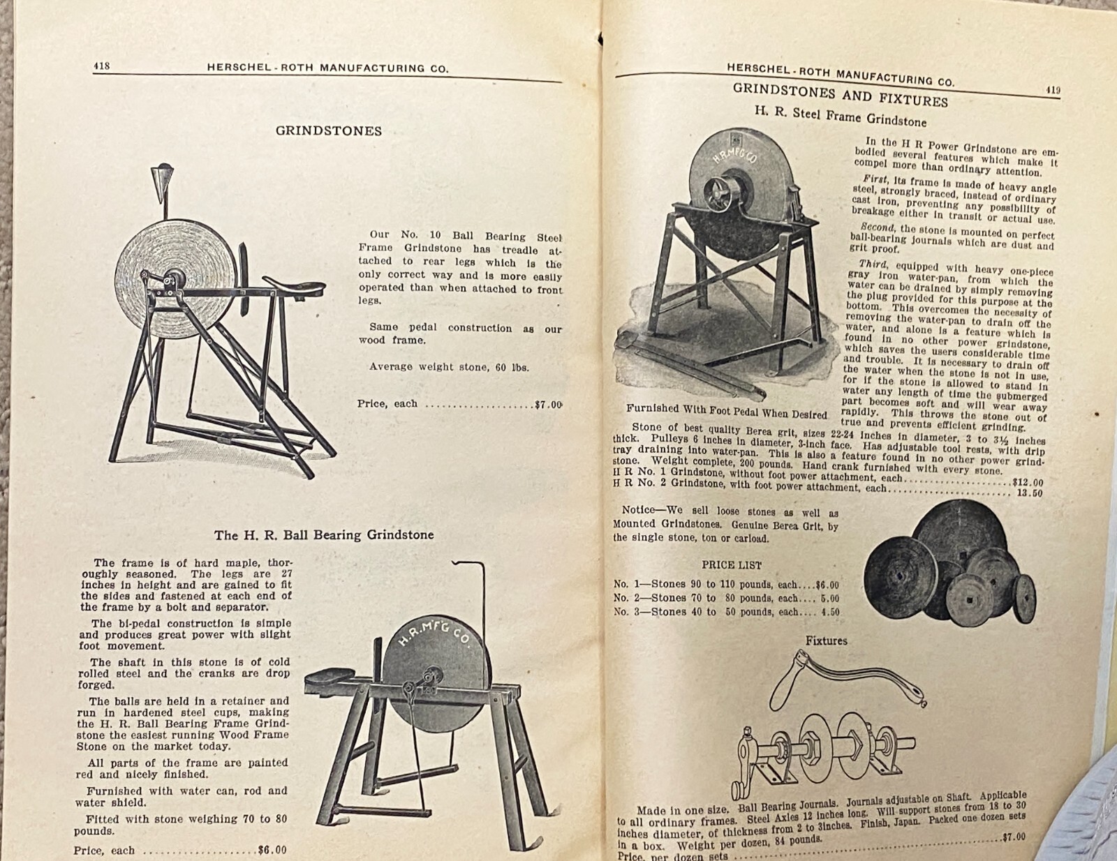 Rare 1914 Herschel-Roth Manufacturing Co. Catalog No. 1 Farm Implements Supplies