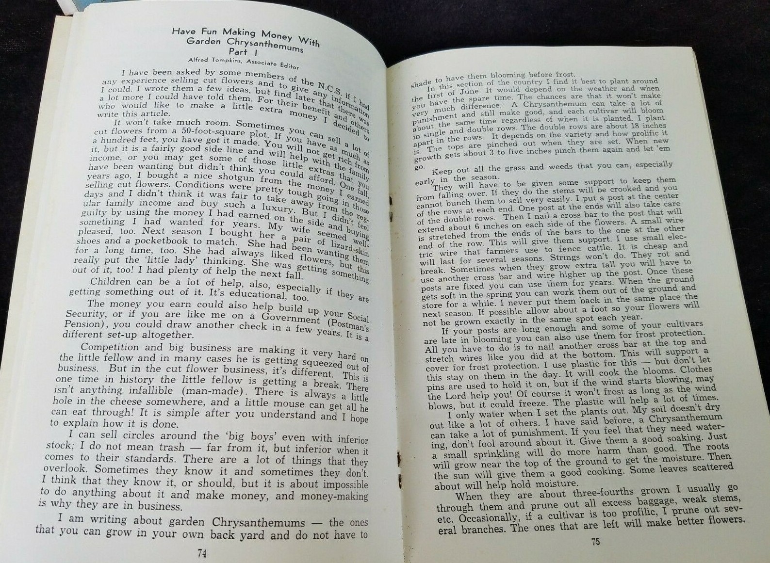 1967 National Chrysanthemum Society Bulletin Keyport NJ Member Info Gardening