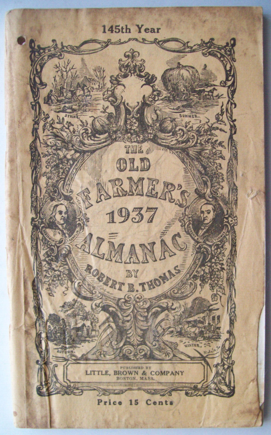 4 Old Farmer&rsquo;s Almanacs 1918, &rsquo;24, &rsquo;29, &rsquo;37