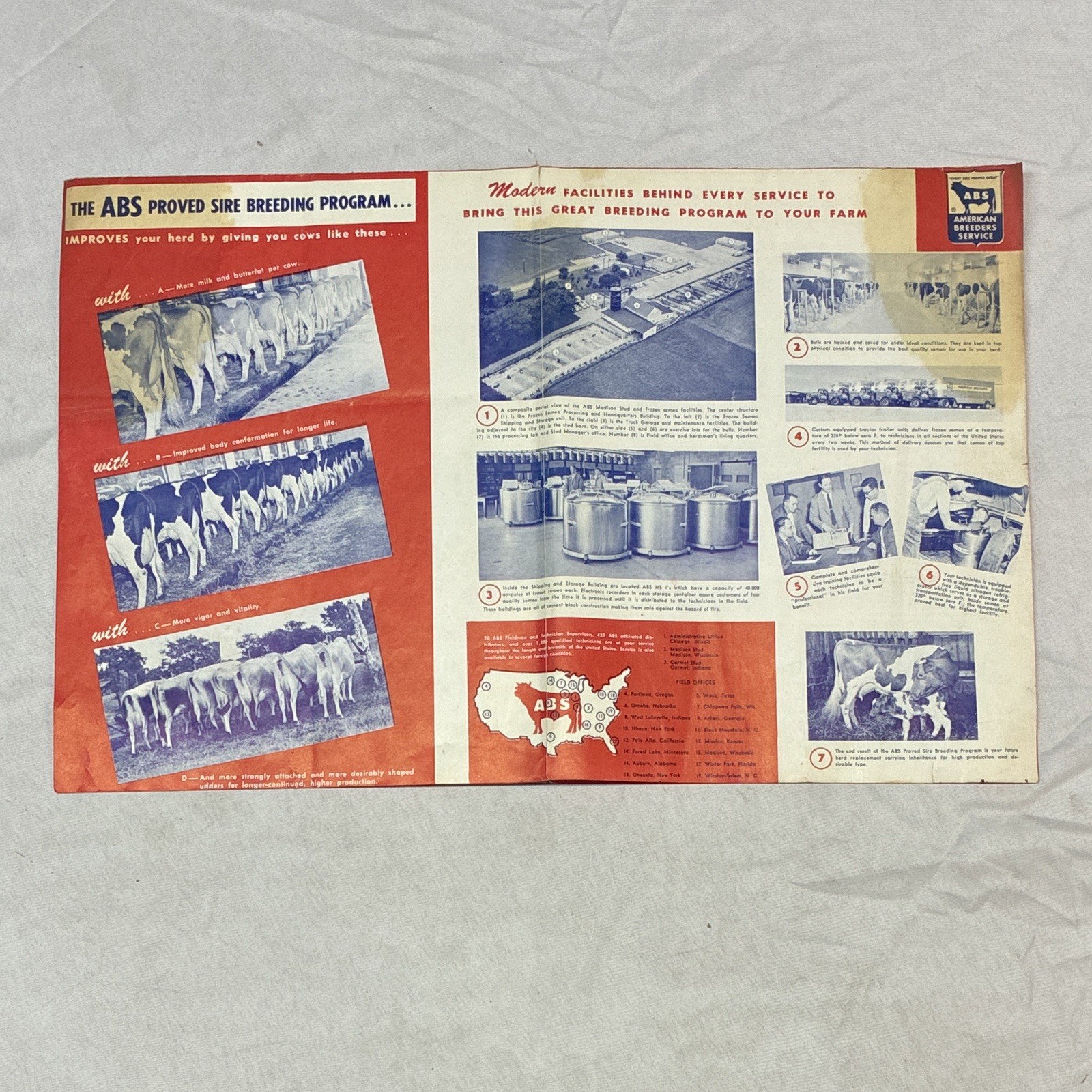 American Breeders Service (ABS) 1959 Proved Sire Breeding Program Brochure