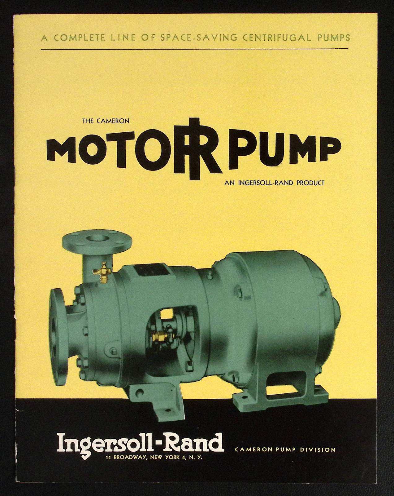 The Cameron Motor Pump Ingersoll Rand Cameron Pump Division Brochure