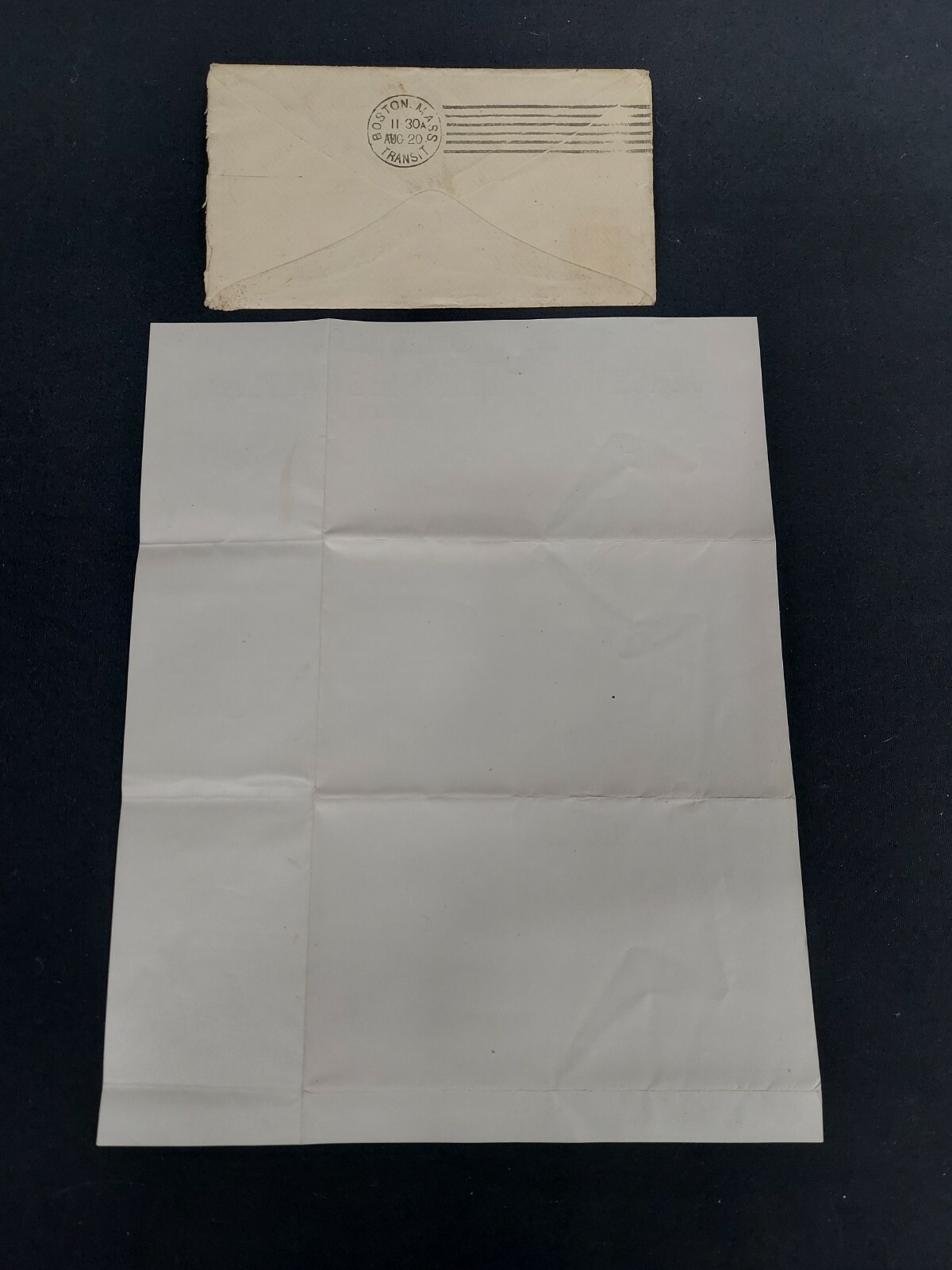 1885 O.F. FULLER Letter Blackstone Mass. missent hand stamp rare