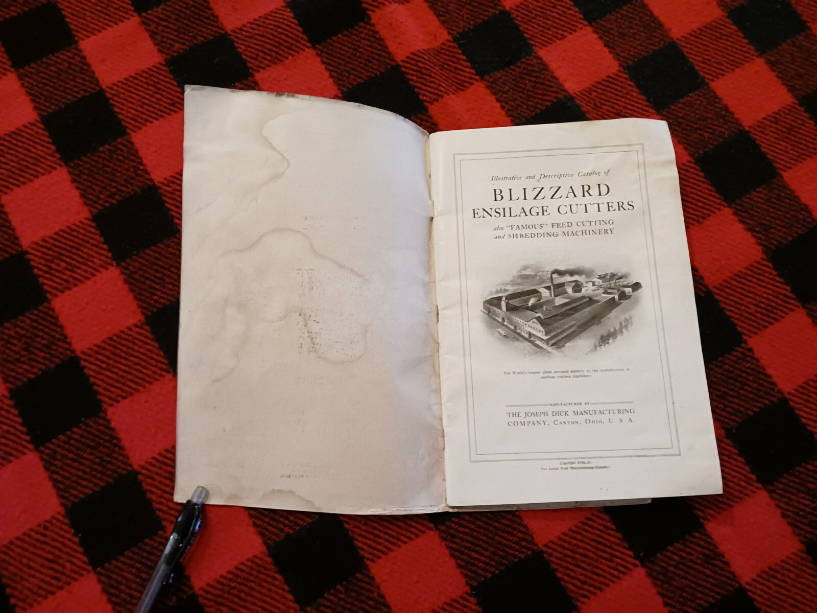 1916 Blizzard Joseph Dick Ensilage Farm Catalog Clemens Gingrich Grand Rapids MI