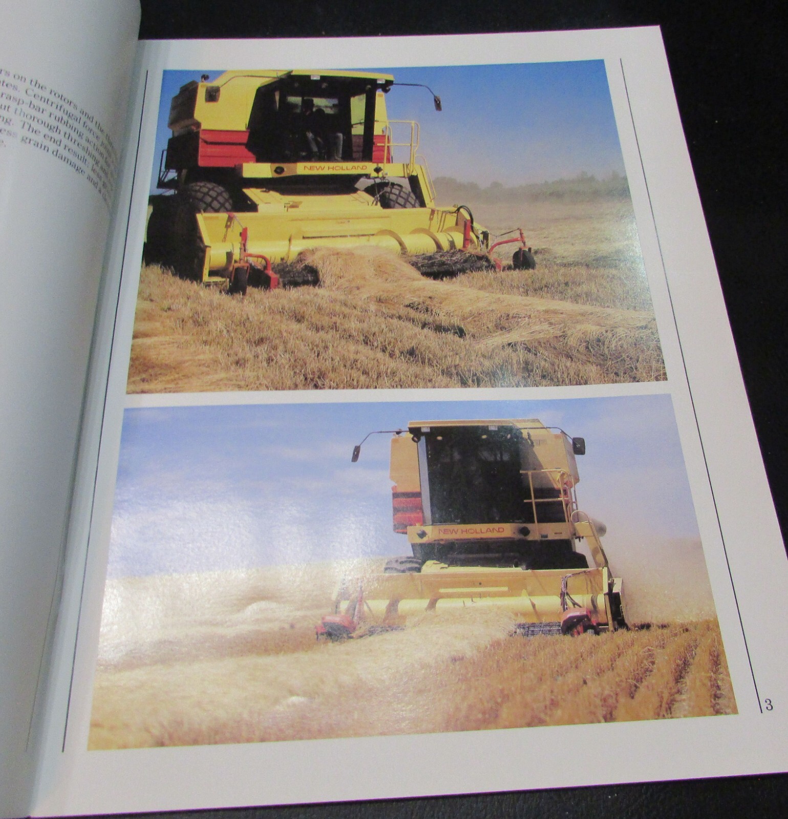 New 1988 Ford New Holland Versatile Twin Rotor Combine Windrow TR 86-96 Booklet