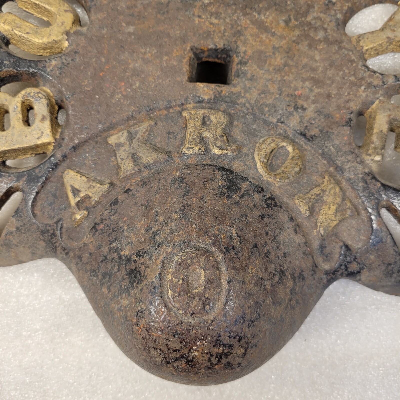 Rare Cast Iron Aultman Miller & Co. Buckeye Akron Farm Implement Tractor Seat