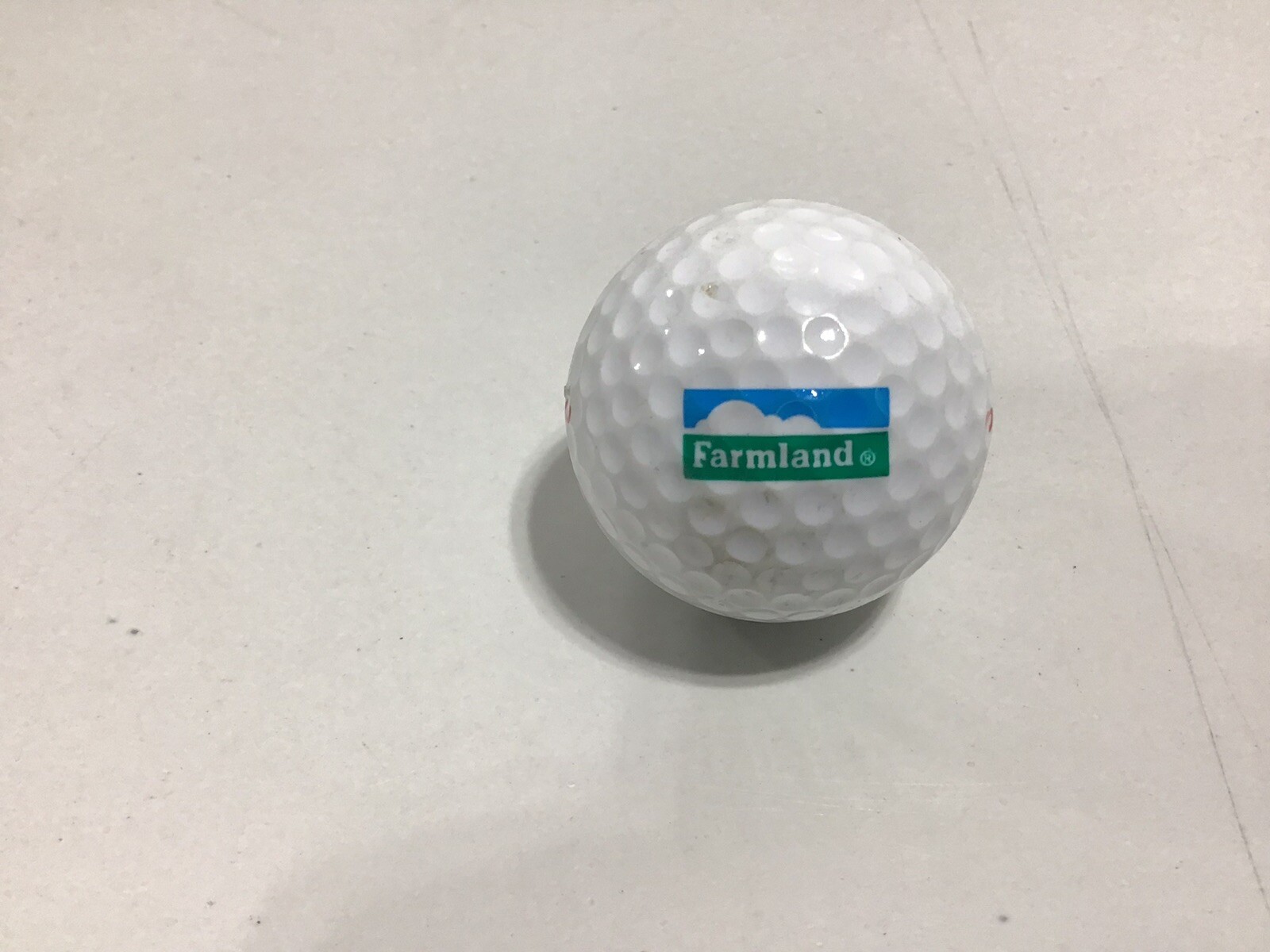 Vintage Farmland logo golf ball Agriculture Farmers Fertilizer Meat Feed