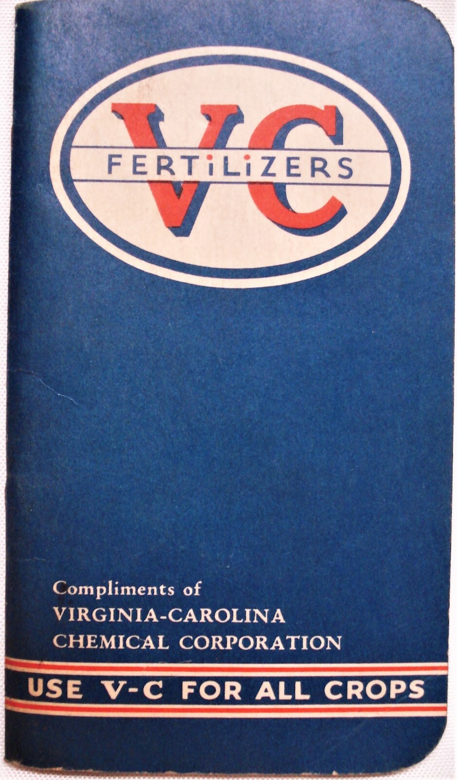 1938 V C FERTILIZER VIRGINIA CHEMICAL BROCHURE BOOKLET STORIES NOTES
