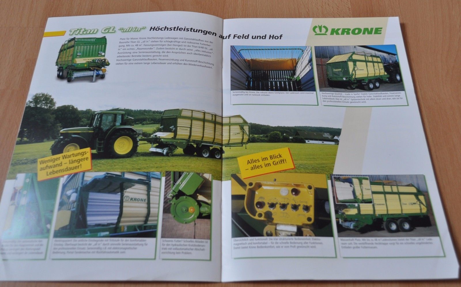 Krone Ladewagen Titan Brochure Prospekt