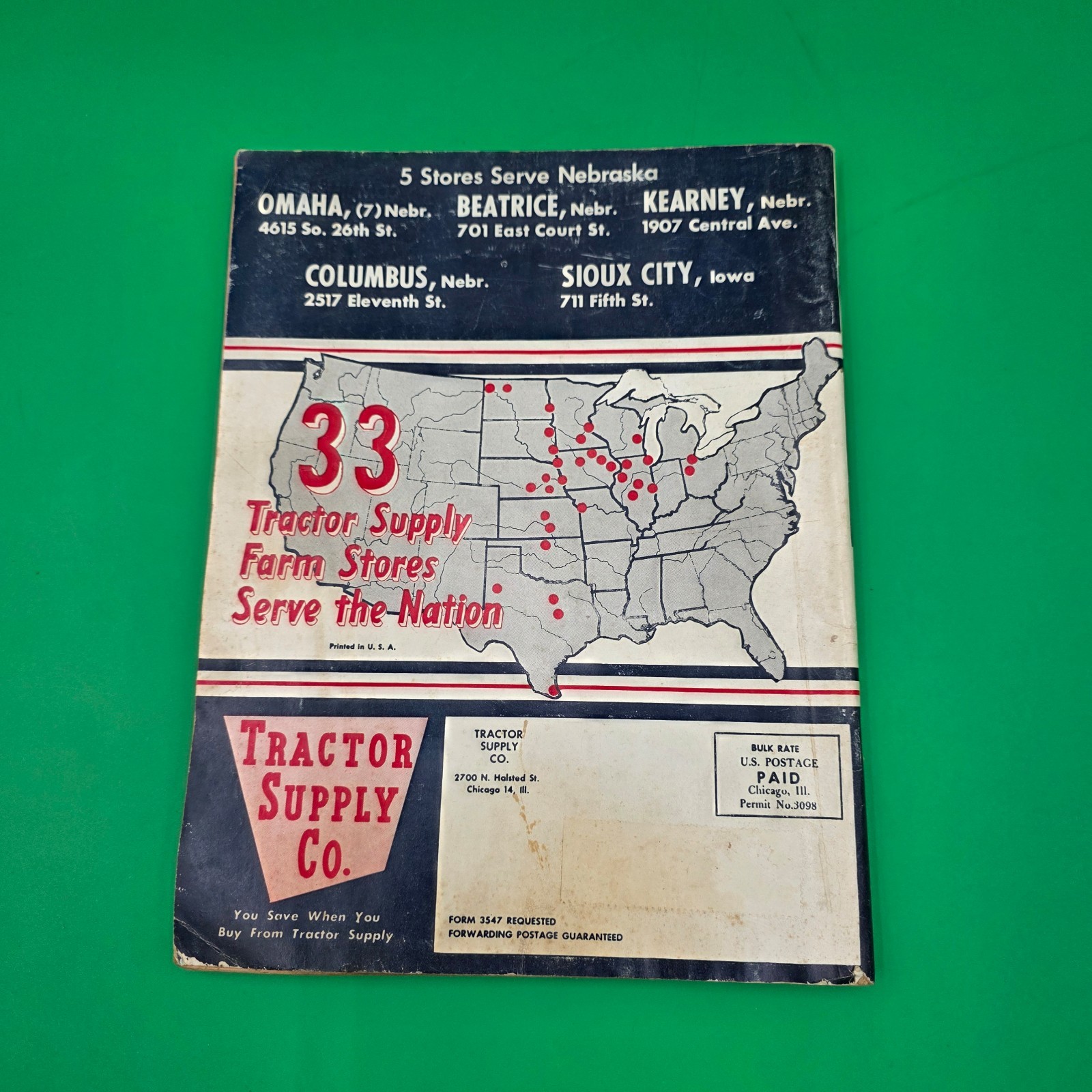 Vintage Tractor Supply Co 1958 Tractor Parts Blue Book Parts & Equipment