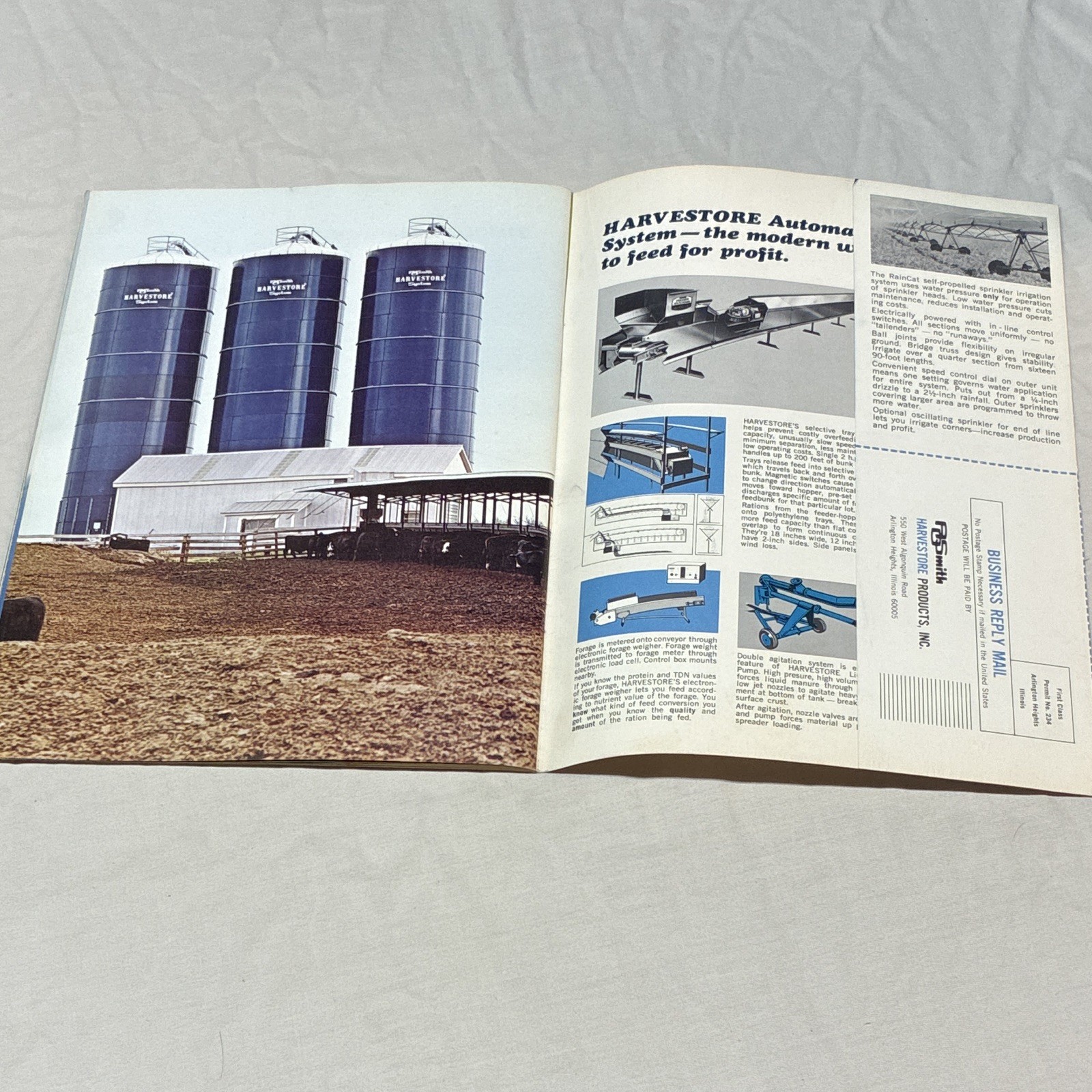 Lot of 4, A.O. Smith Harvestore System Haylage Agriculture Advertising Brochures