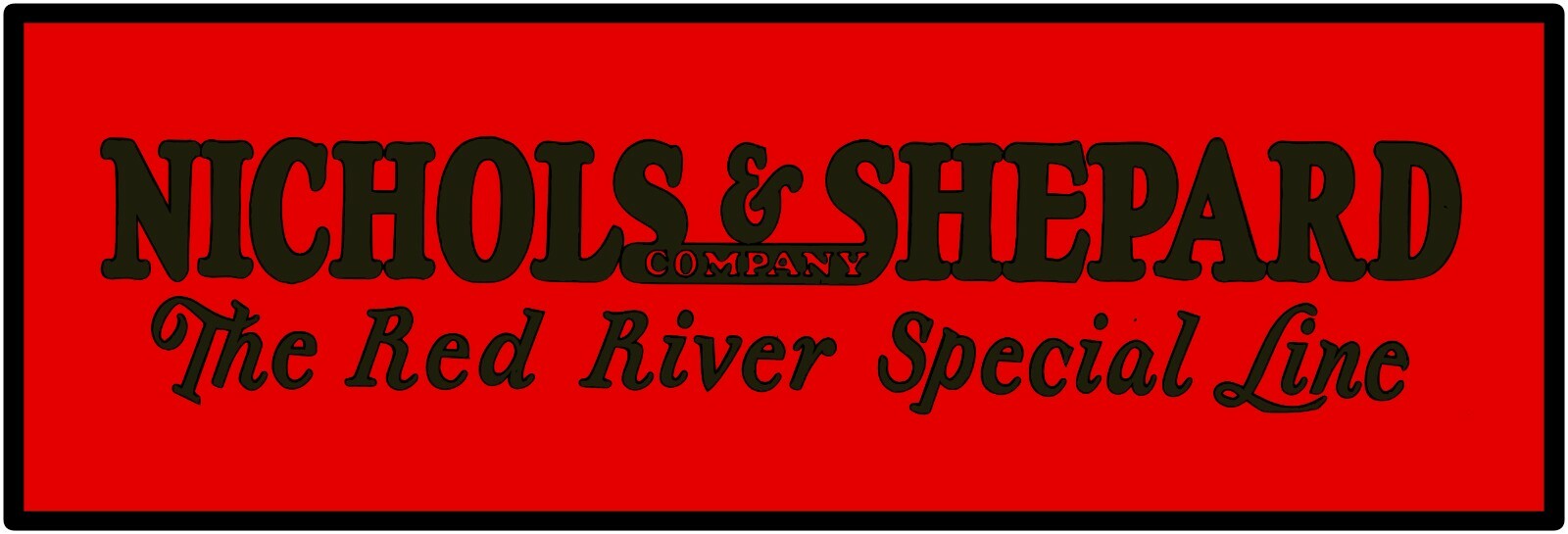 Nichols & Shepard Farm Equipment Sign 12&Prime; x 36&Prime; USA STEEL XL Size – 4 POUNDS