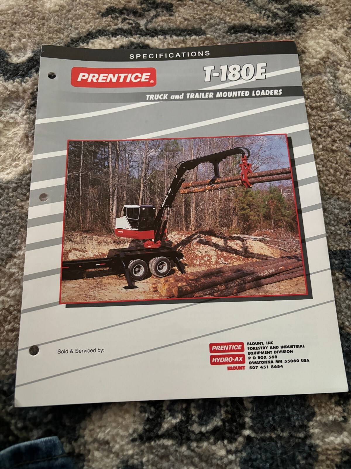 Prentice T-180E Truck & Trailer Loaders Brochure FCCA24
