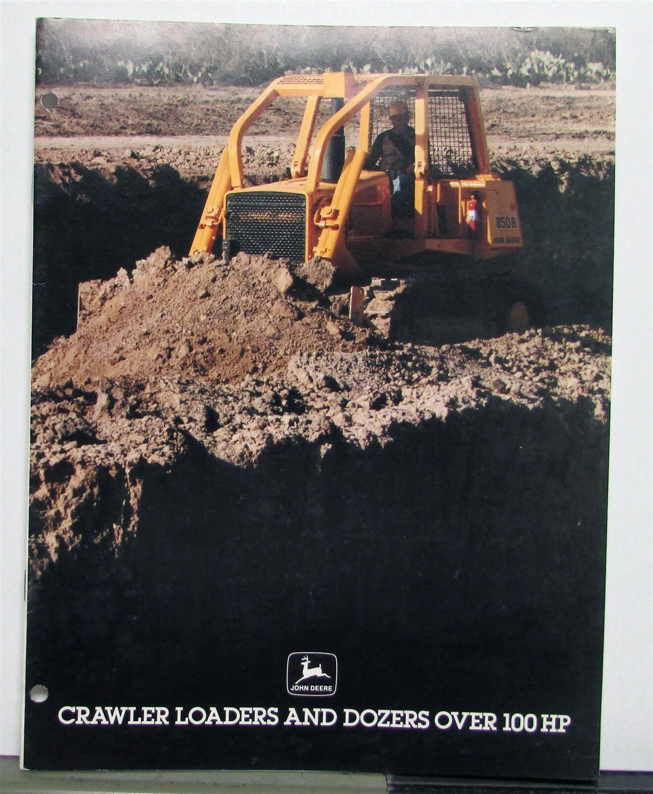 1985 John Deere Crawler Loader Dozer 100HP+ Specs Construction Sales Brochure