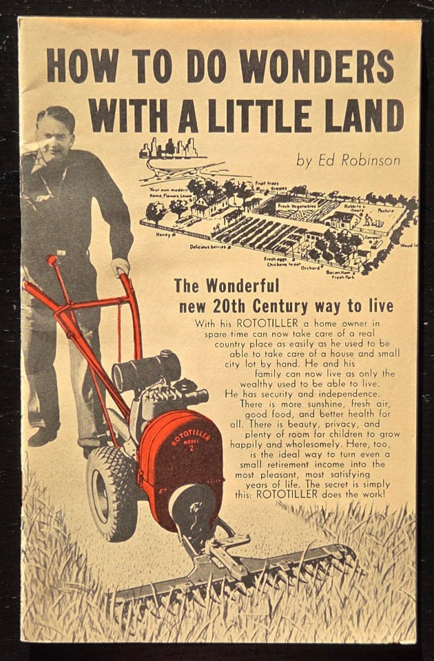 1954 ROTOTILLER SPECIAL EDITION SALES CATALOG BROCHURE BOOKLET TROY NEW YORK