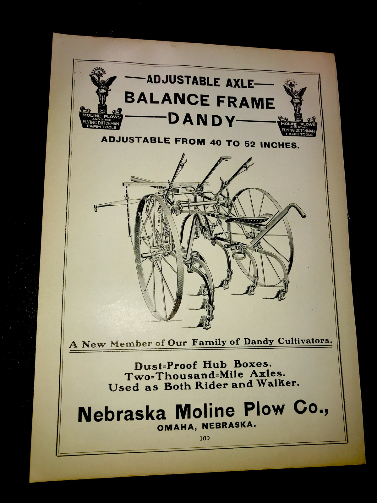 ORIGINAL 1905 Nebraska Moline Plow Co. – Omaha – Nebraska – Farm Advertising