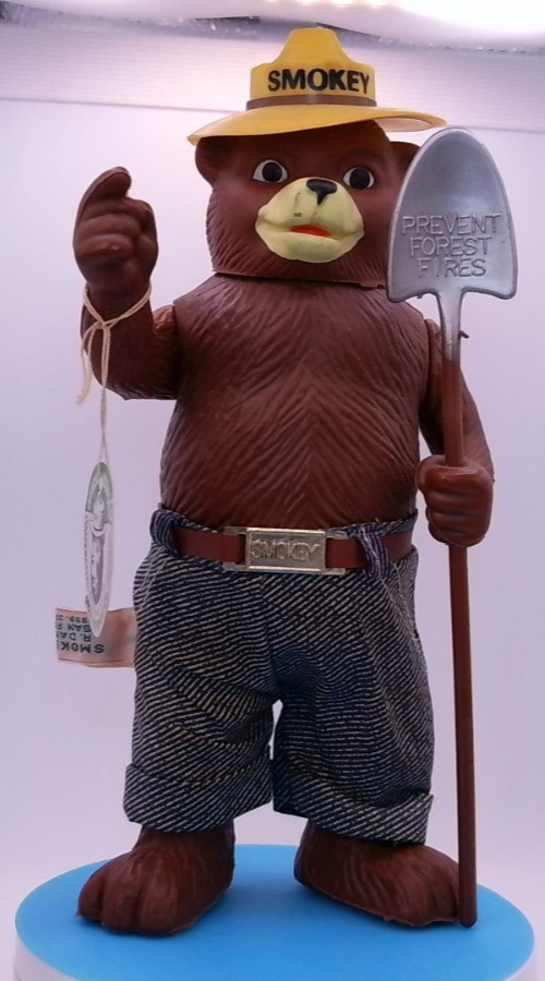Vintage R. Dakin & Co Smokey Bear Fig No. 3535 w/ Both Original Tags, Hong Kong