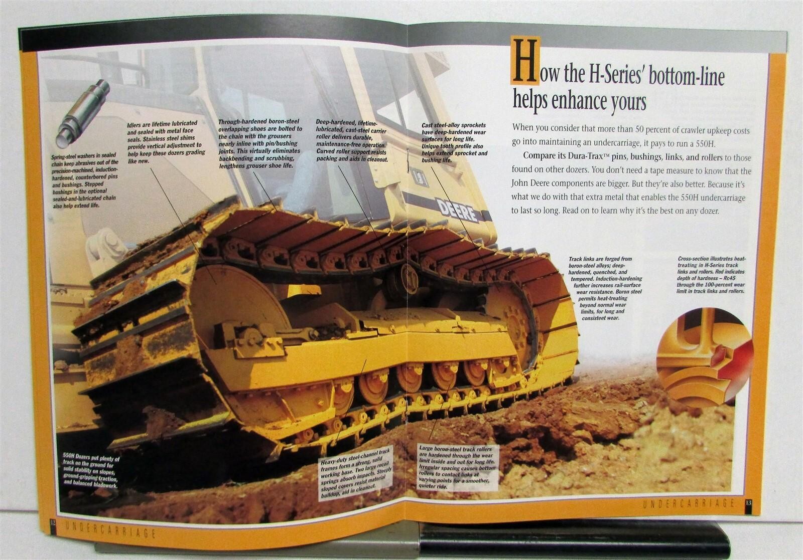 1999 Caterpillar 550H Crawler Dozer Specs Construction Sales Brochure