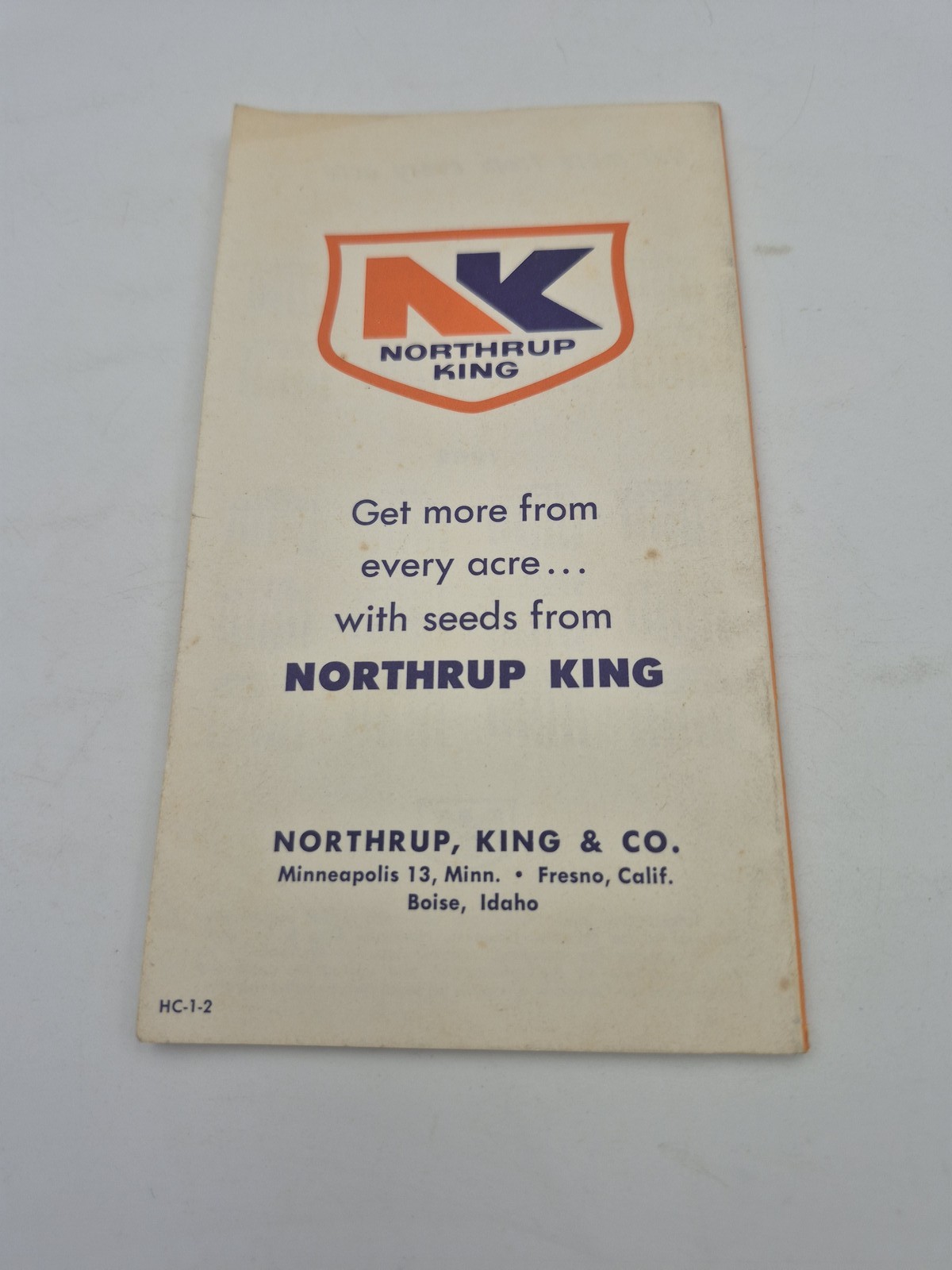 Vintage Northrup King NK Memo Book Hybrid Corn Seeds Farming Promotional Booklet