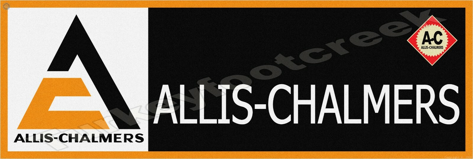 ALLIS CHALMERS AC 6&Prime; x 18&Prime; METAL Sign