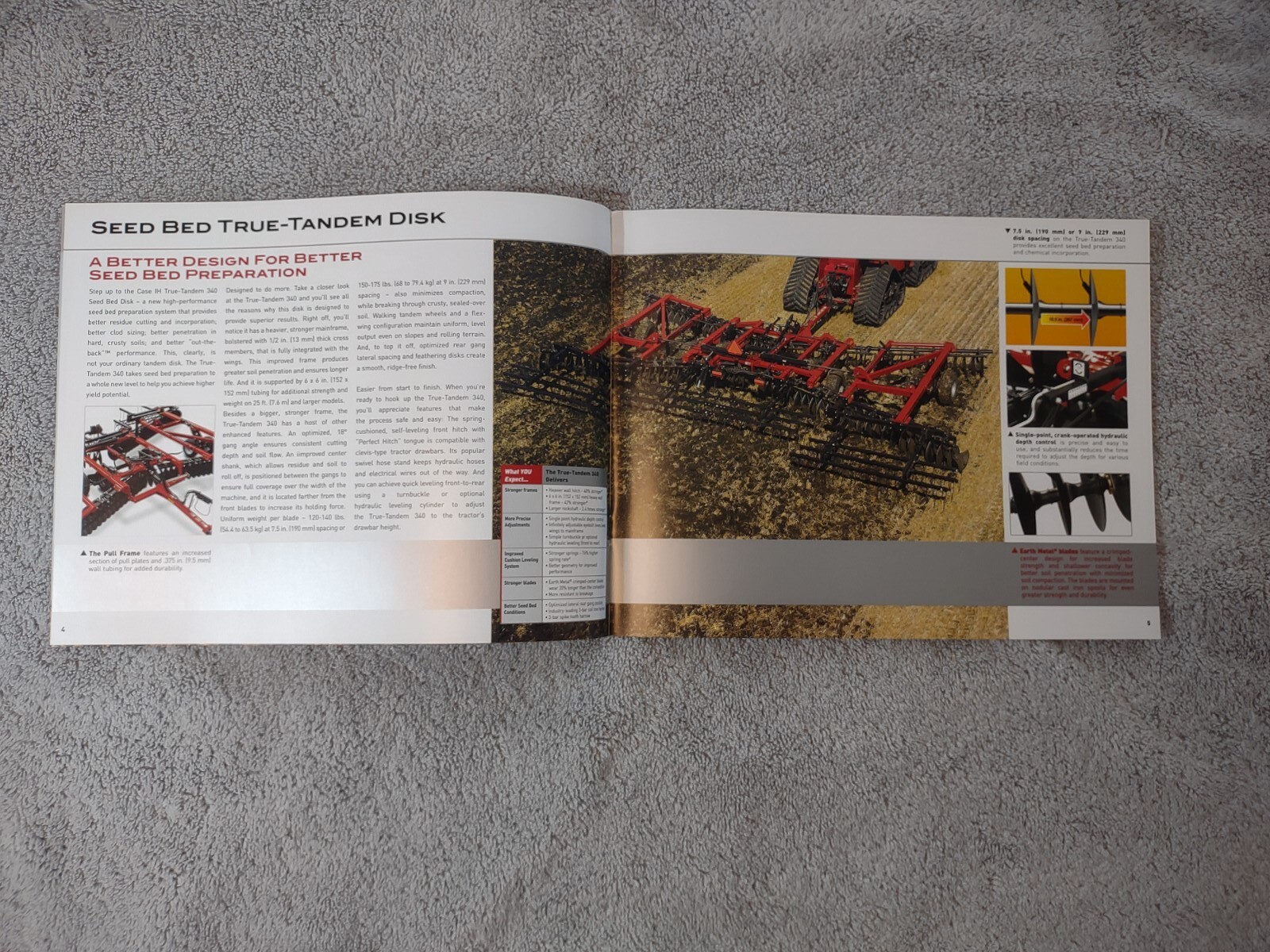Case IH Grain Drills True-Tandem Disks Sales Brochures. Lot Of 9