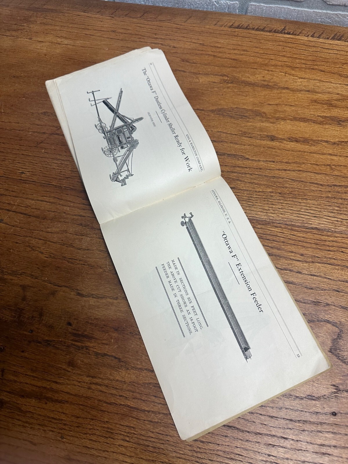 1910&rsquo;s Ottawa Corn Shellers Catalog King & Hamilton Company Ottawa Illinois