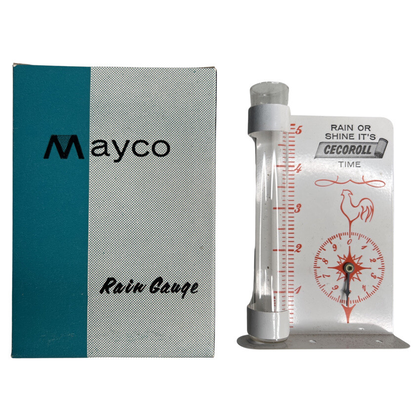 Vintage – Rain or Shine – It’s Cecoroll Time – Rain Gauge – NOS – Chicken