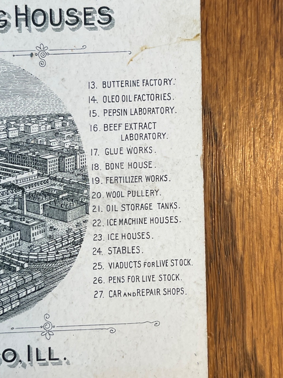 Swift&rsquo;s Jersey Butterine 1880s Advertising Card, Union Stock Yards, Chicago