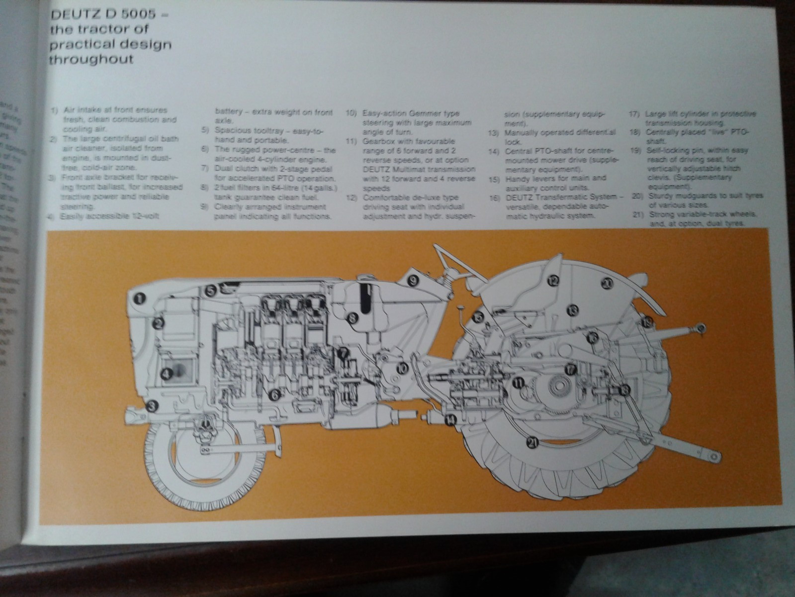 Vintage Deutz D5005 Tractor Sales Brochure