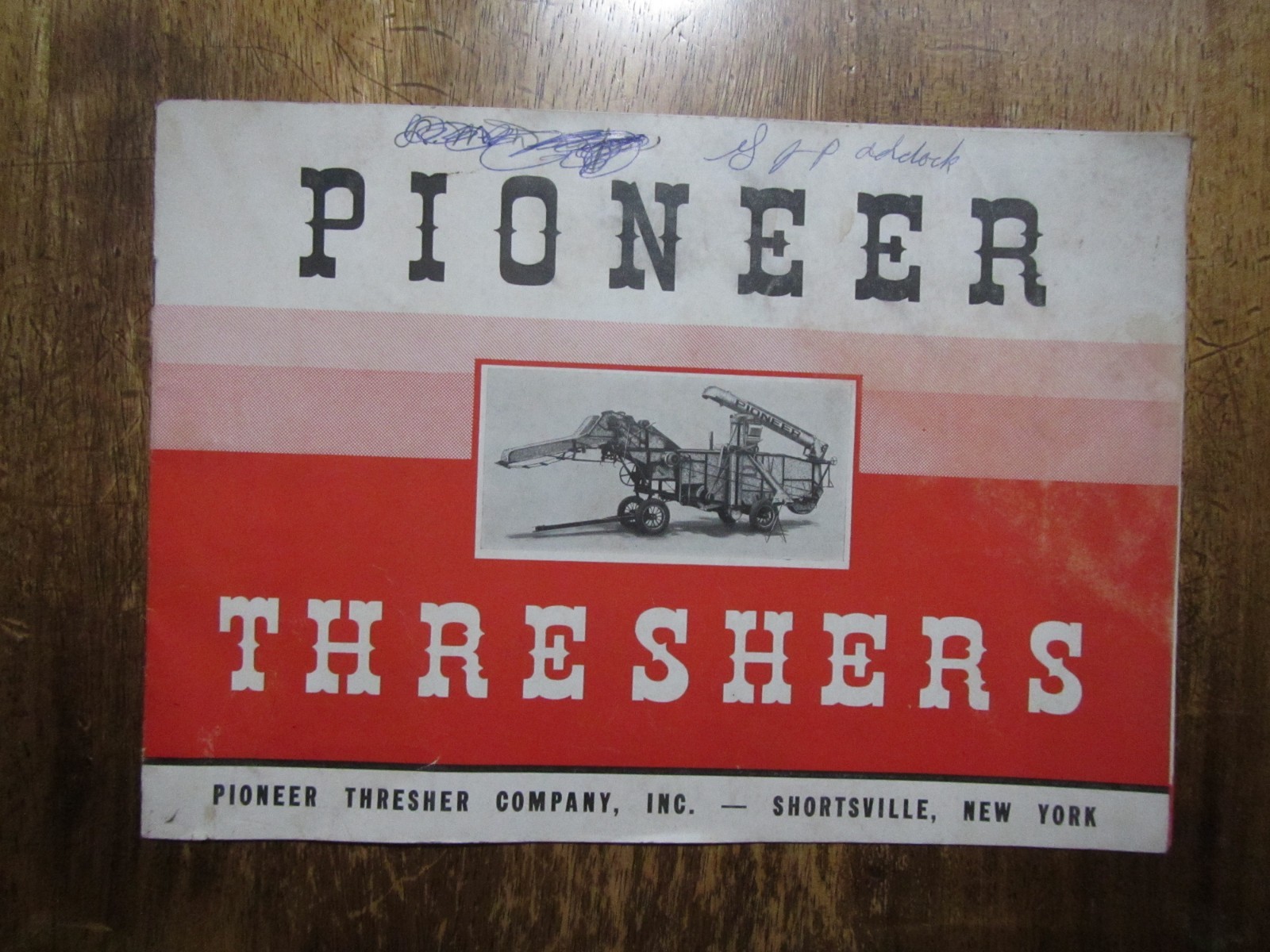 Early 1900&rsquo;s Pioneer Thresher Brochure-Shortsville,NY Farm Implement Rarely Seen