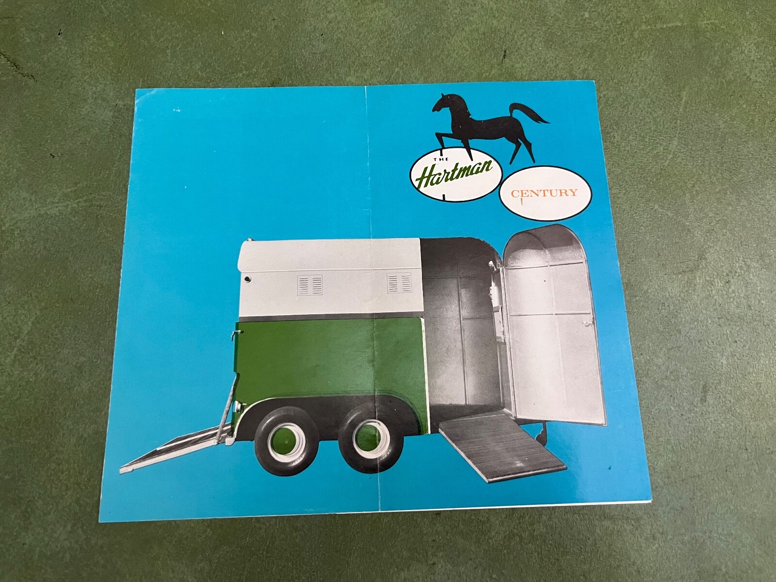 Vintage Original Hartman Horse Trailer Brochure Century