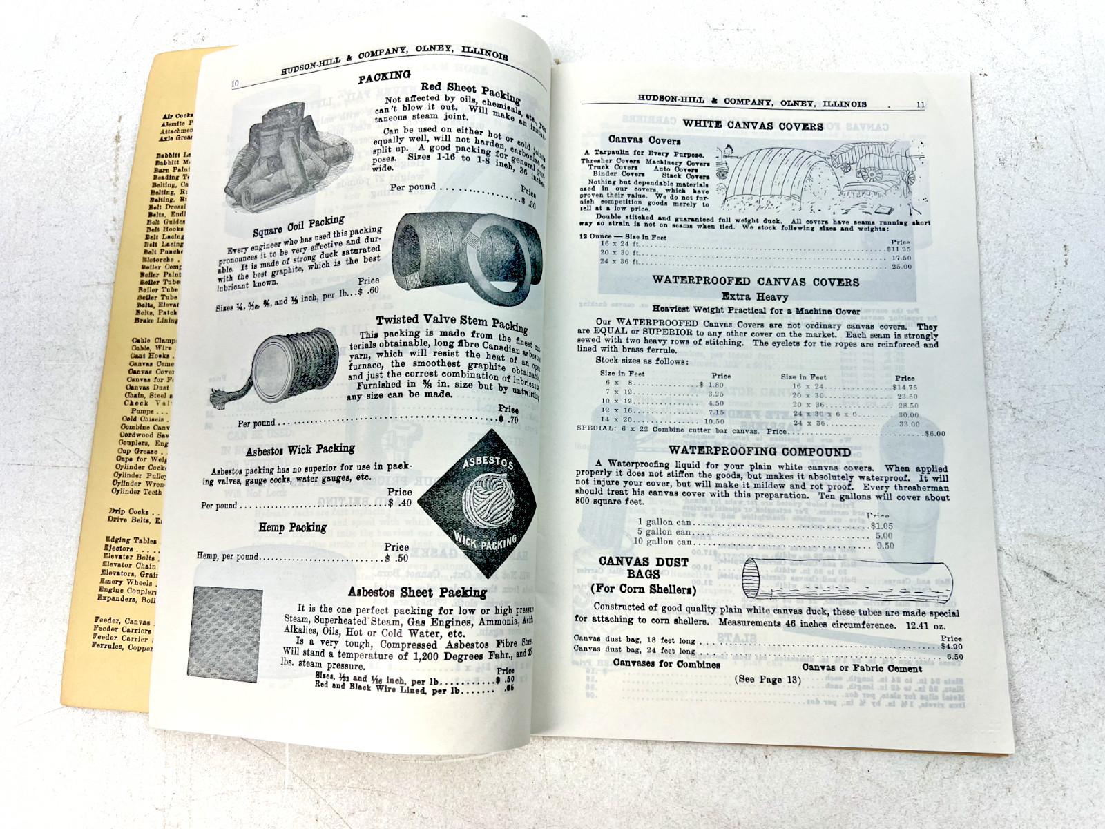 VTG 1938 & 1939 Thresher & Mill Supply Catalogue – Hudson-Hill & Co. – Olney, IL