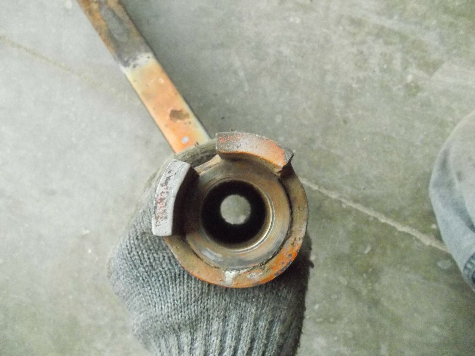 Allis Chalmers C Tractor factory Square wide front end spindle holder bracket (K