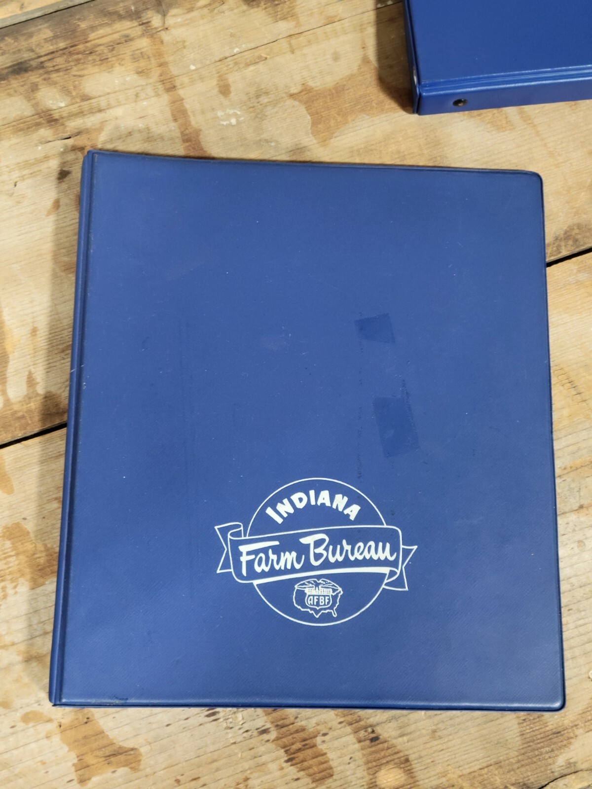 Lot Of 3 Vintage Indiana Farm Bureau CO-OP Vinyl Office Binders Ag Insurance IN